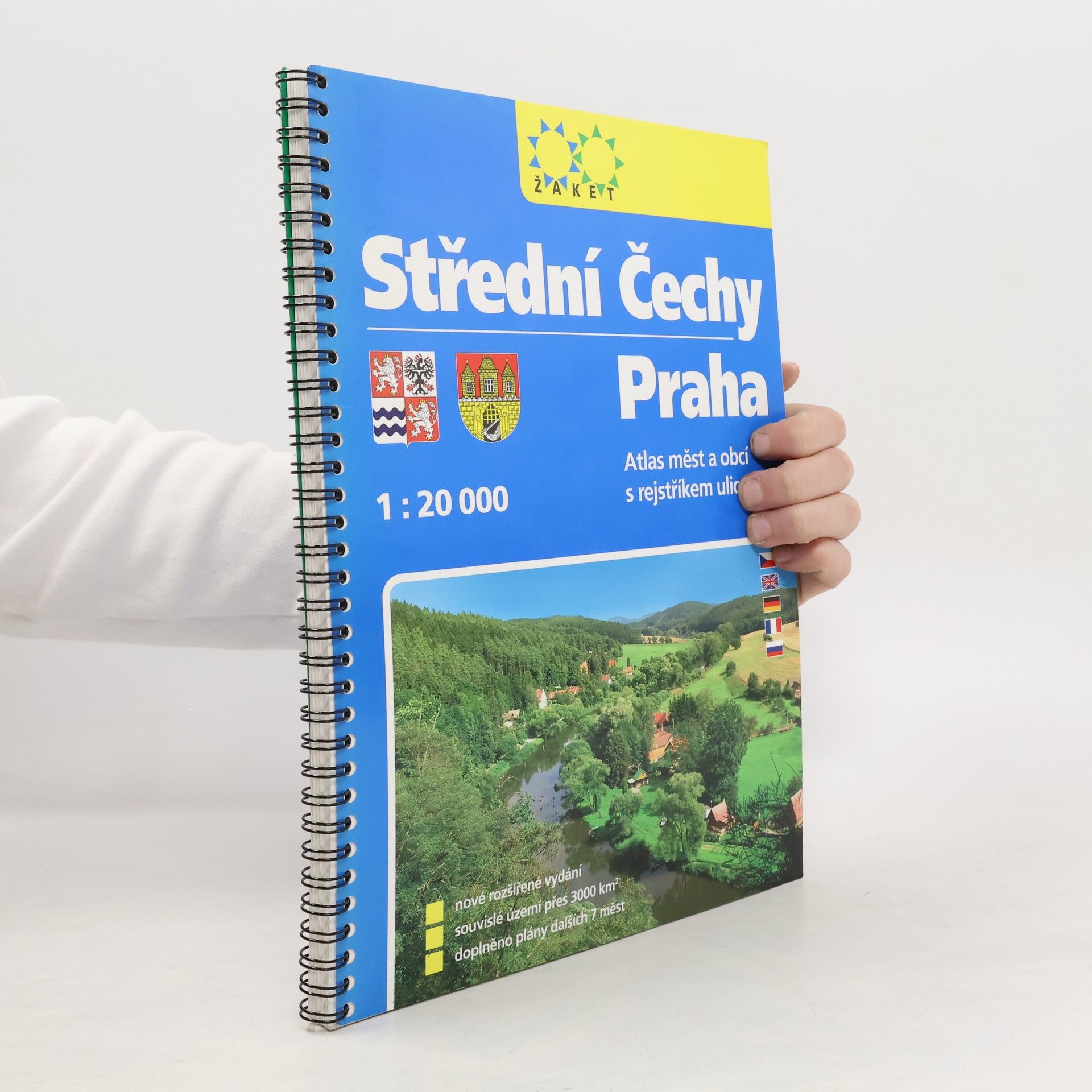 Collectif d'auteurs Střední Čechy, Praha: Atlas měst a obcí s rejstříkem ulic