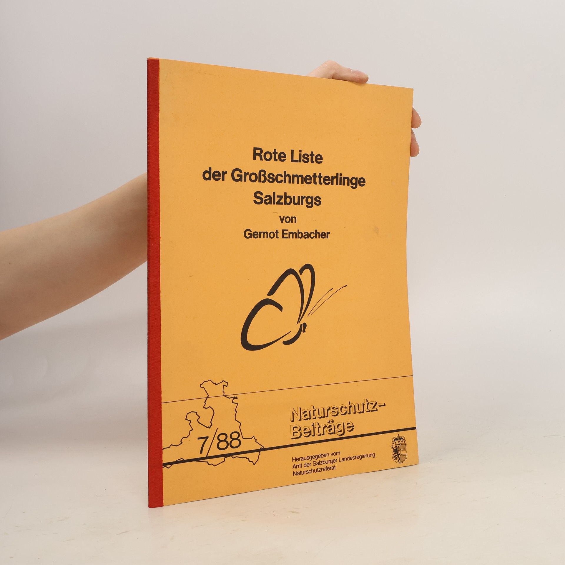 Gernot Embacher Rote Liste der Grossschmetterlinge Salzburgs