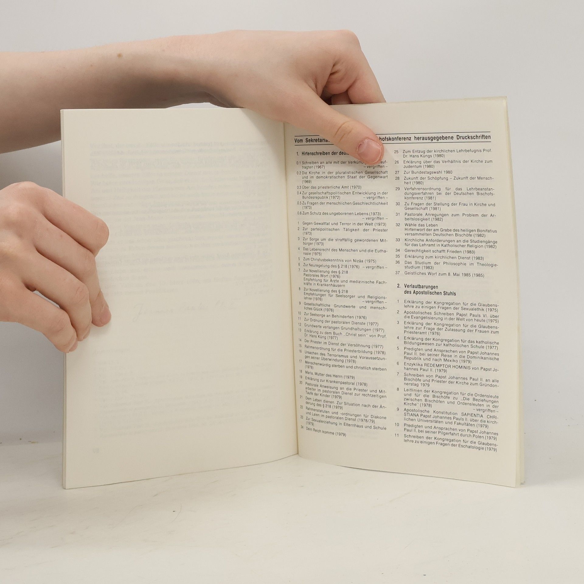 Autorenkollektiv Verlautbarungen des Apostolischen Stuhls 69