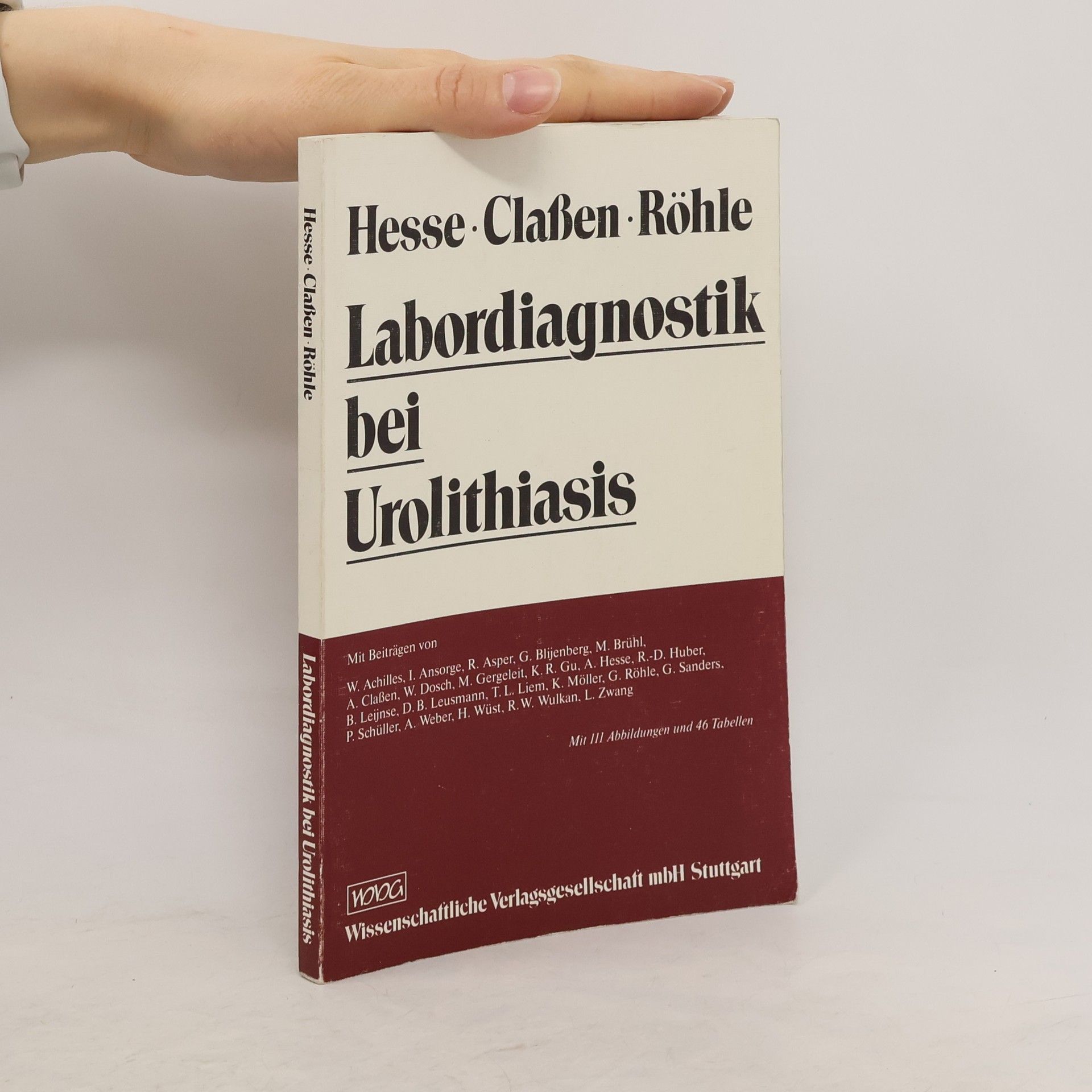 Albrecht Hesse Labordiagnostik bei Urolithiasis