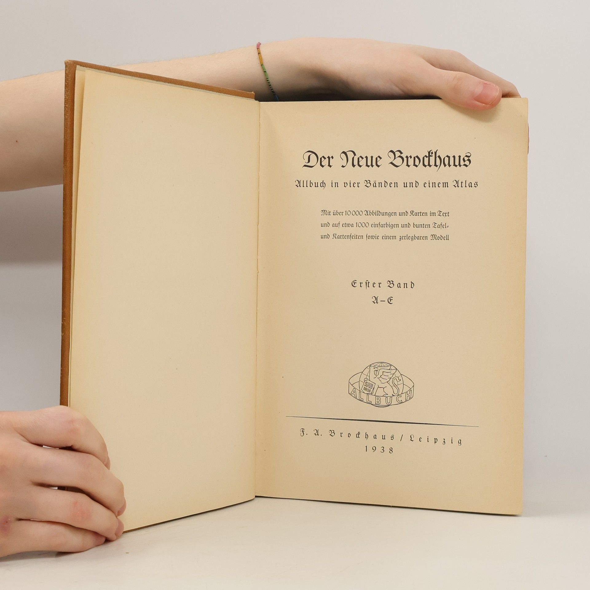 Autorenkollektiv Allbuch in vier Bänden und einem Atlas. Der Neue Brockhaus 1. A-E