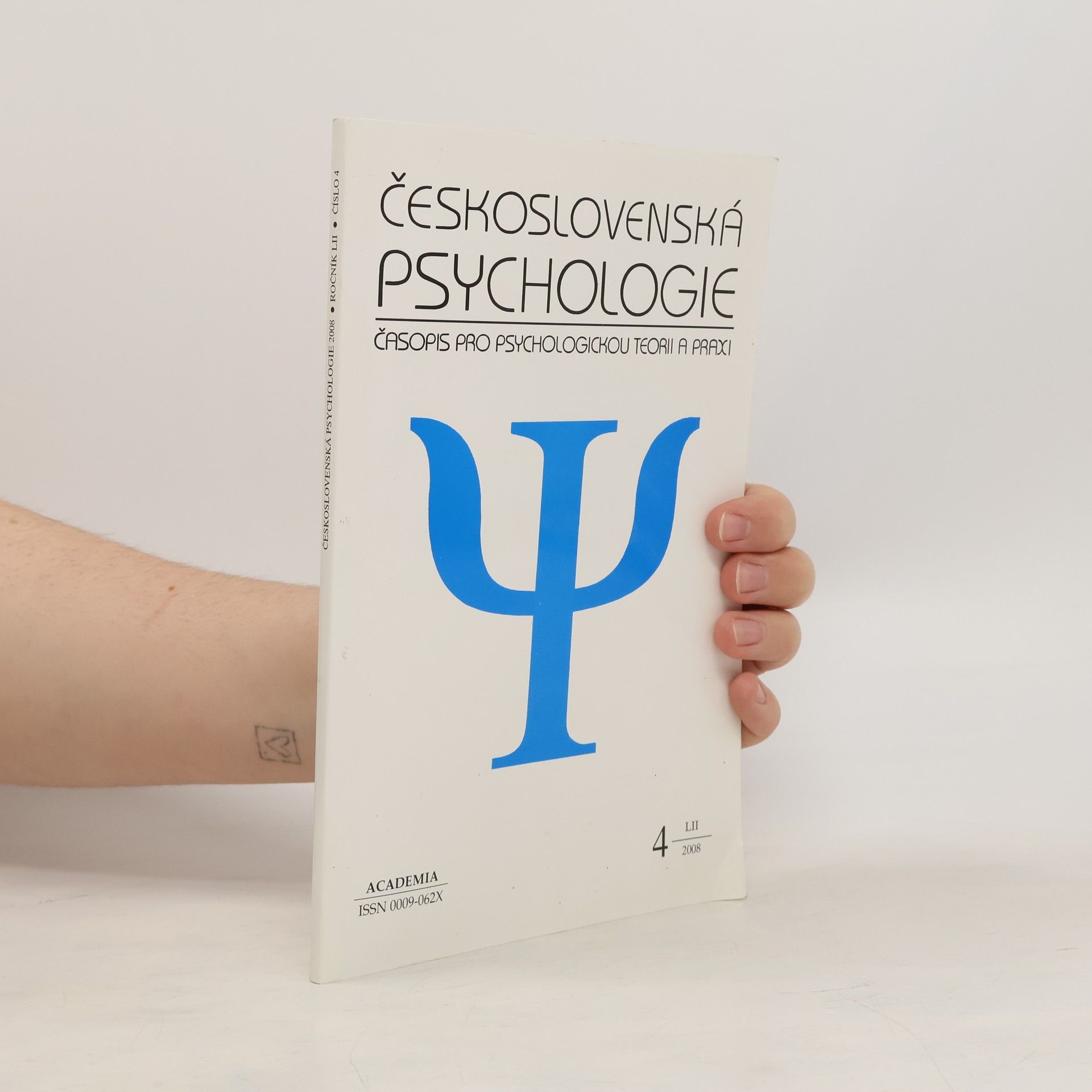 AA.VV. Československá psychologie 4/2008