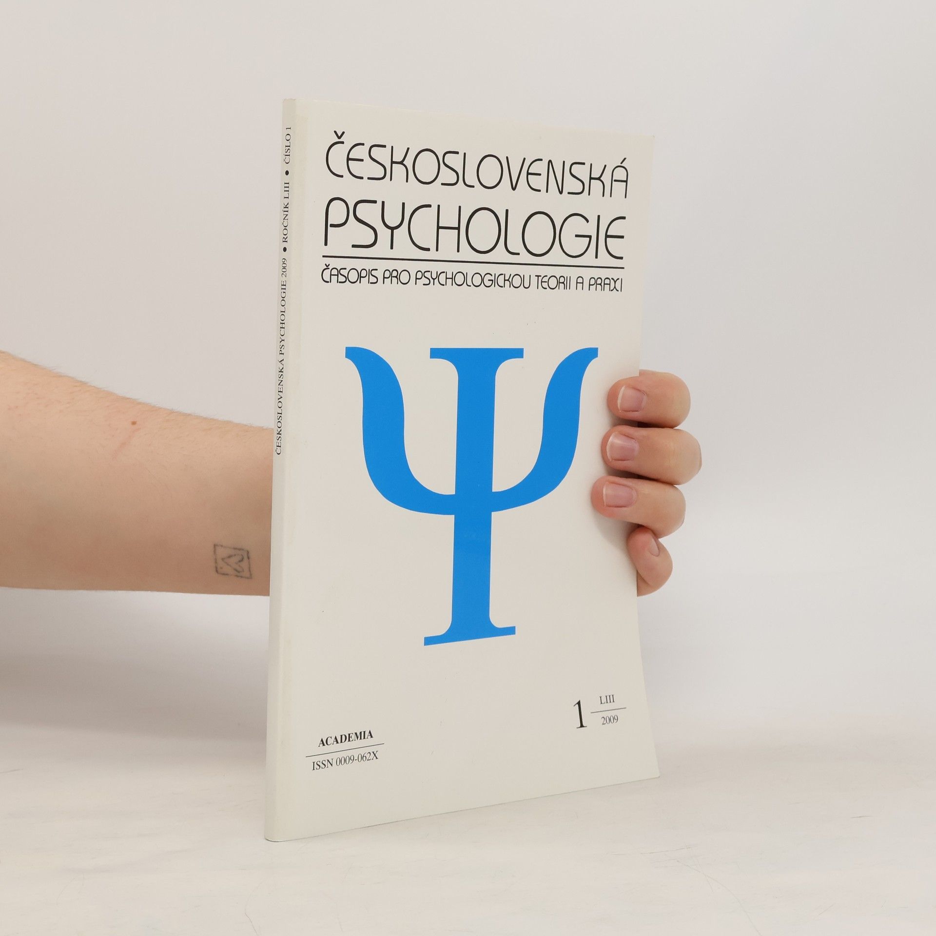 AA.VV. Československá psychologie 1/2009