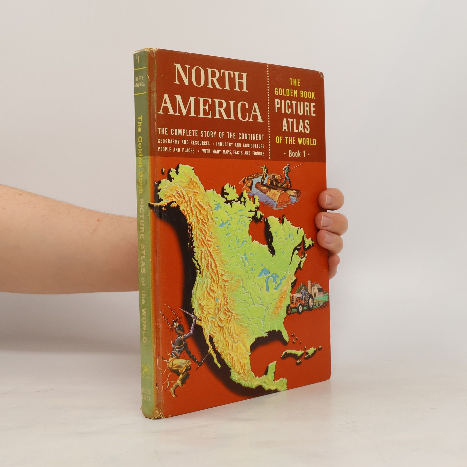 Phillip Bacon The Golden Book Picture Atlas of the World in Six Volumes North America