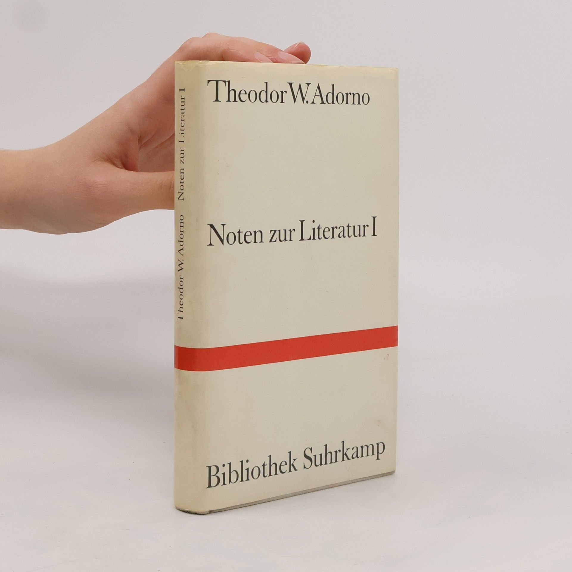 Theodor Wiesengrund Adorno Noten zur Literatur. Tl.1.