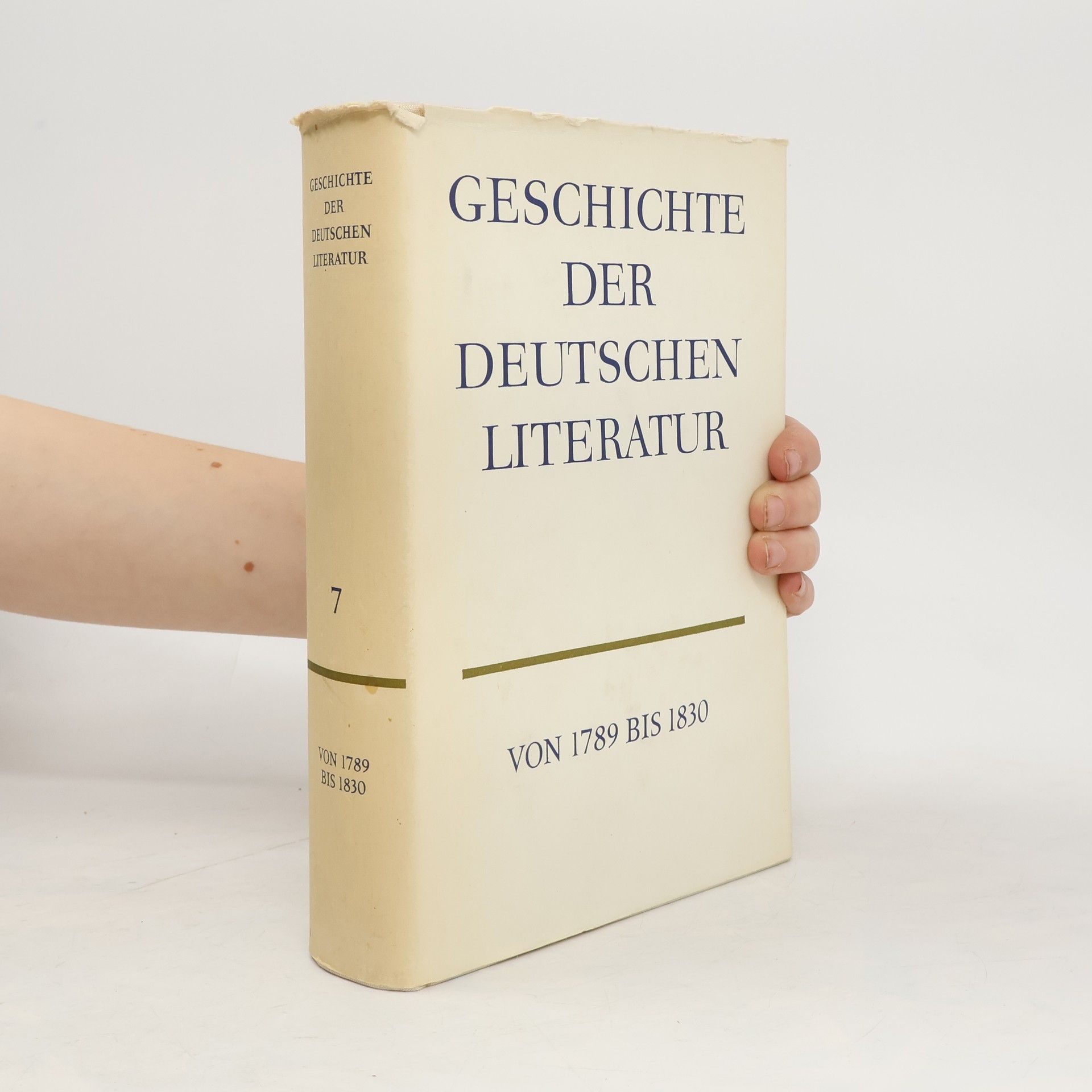 Auteurscollectief Geschichte der Deutschen Literatur 7. Von 1789 bis 1830