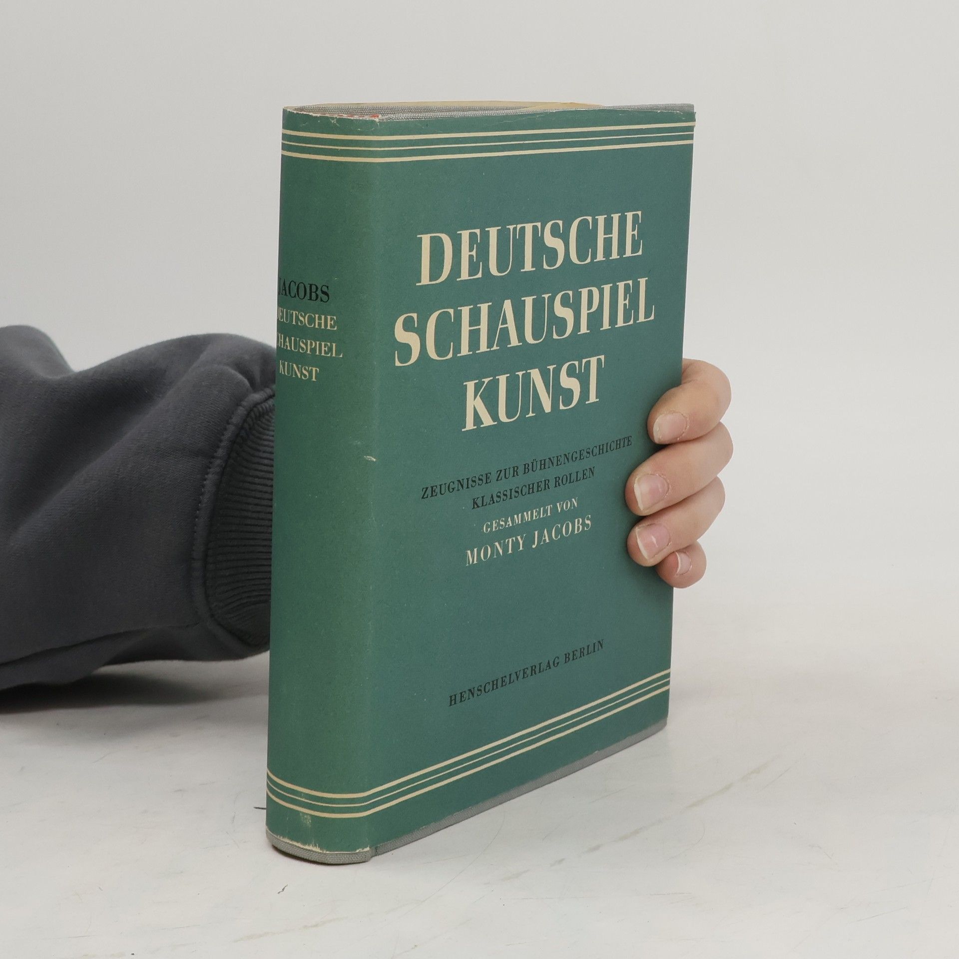 Monty Jacobs Deutsche Schauspielkunst
