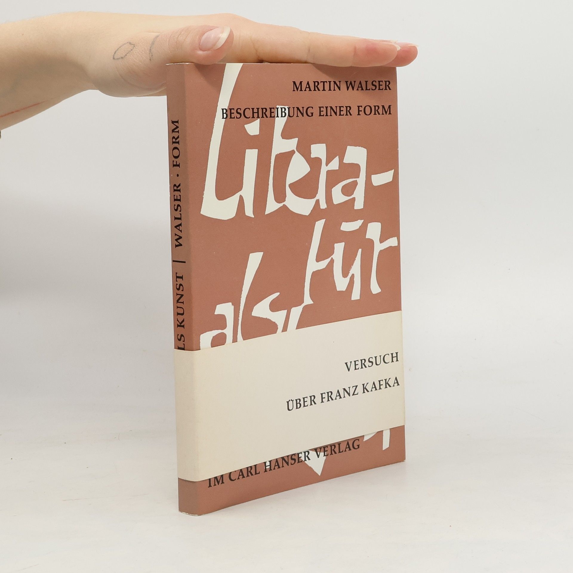 Martin Walser Literatur als kunst. Beschreibung einer Form