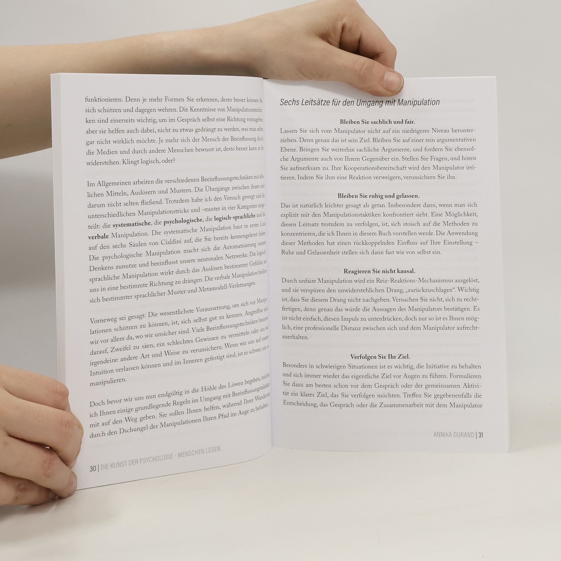 Annika Durand Die Kunst der Psychologie. Menschen lesen