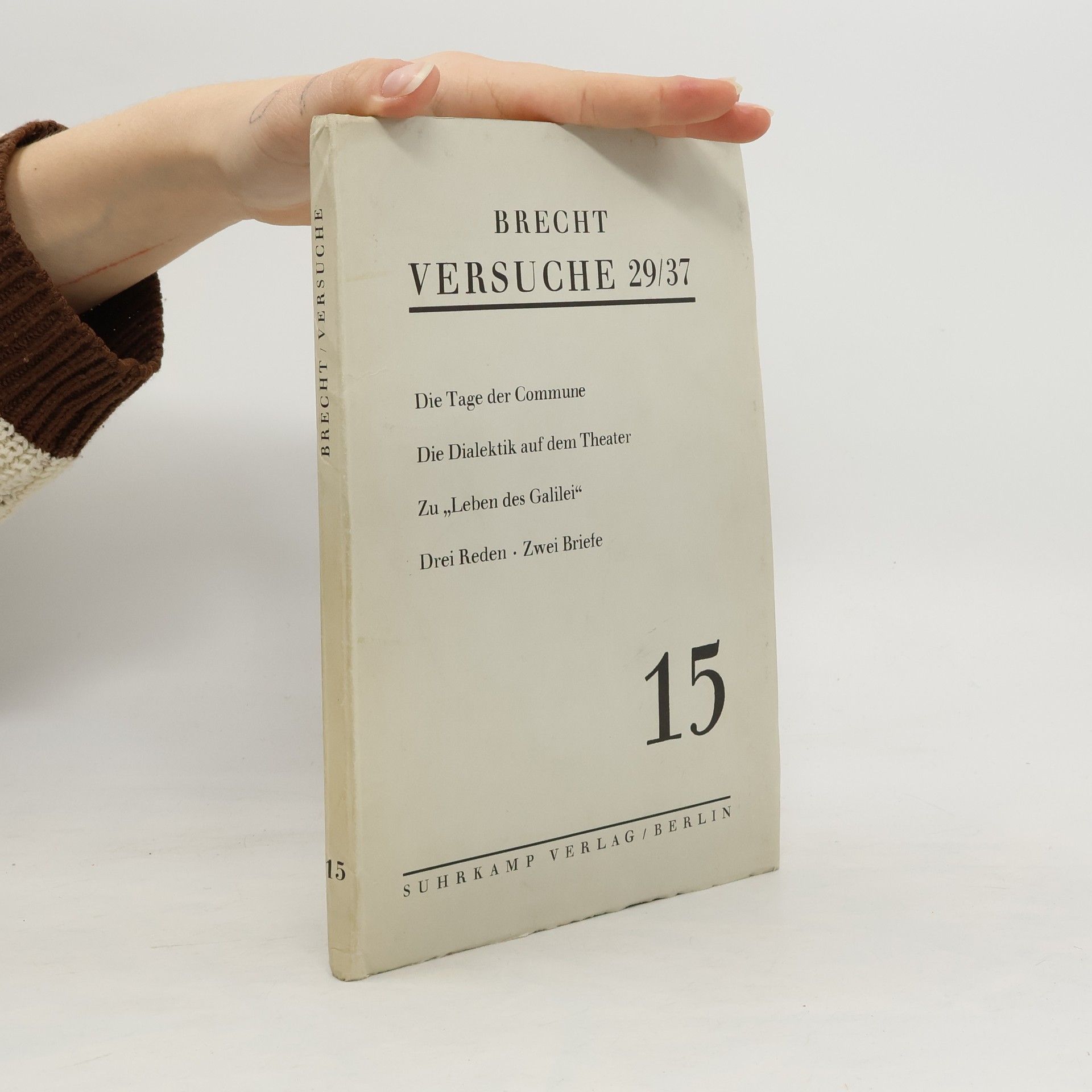 kolektiv Brecht Versuche 29/37. Heft 15