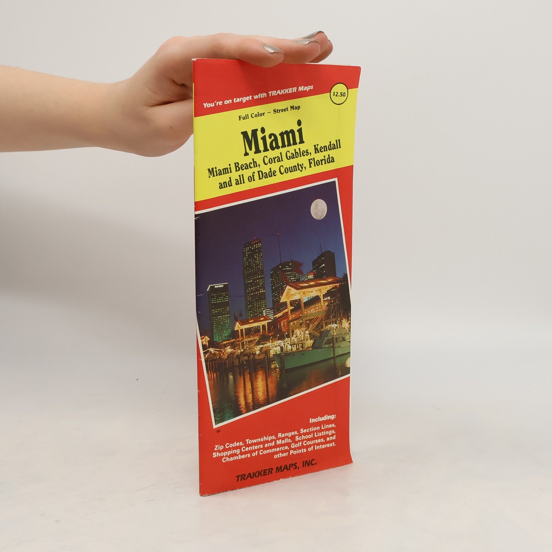 Autores varios Full Color-street Map, Miami, Miami Beach, Coral Gables, Kendall, and All of Dade County, Florida