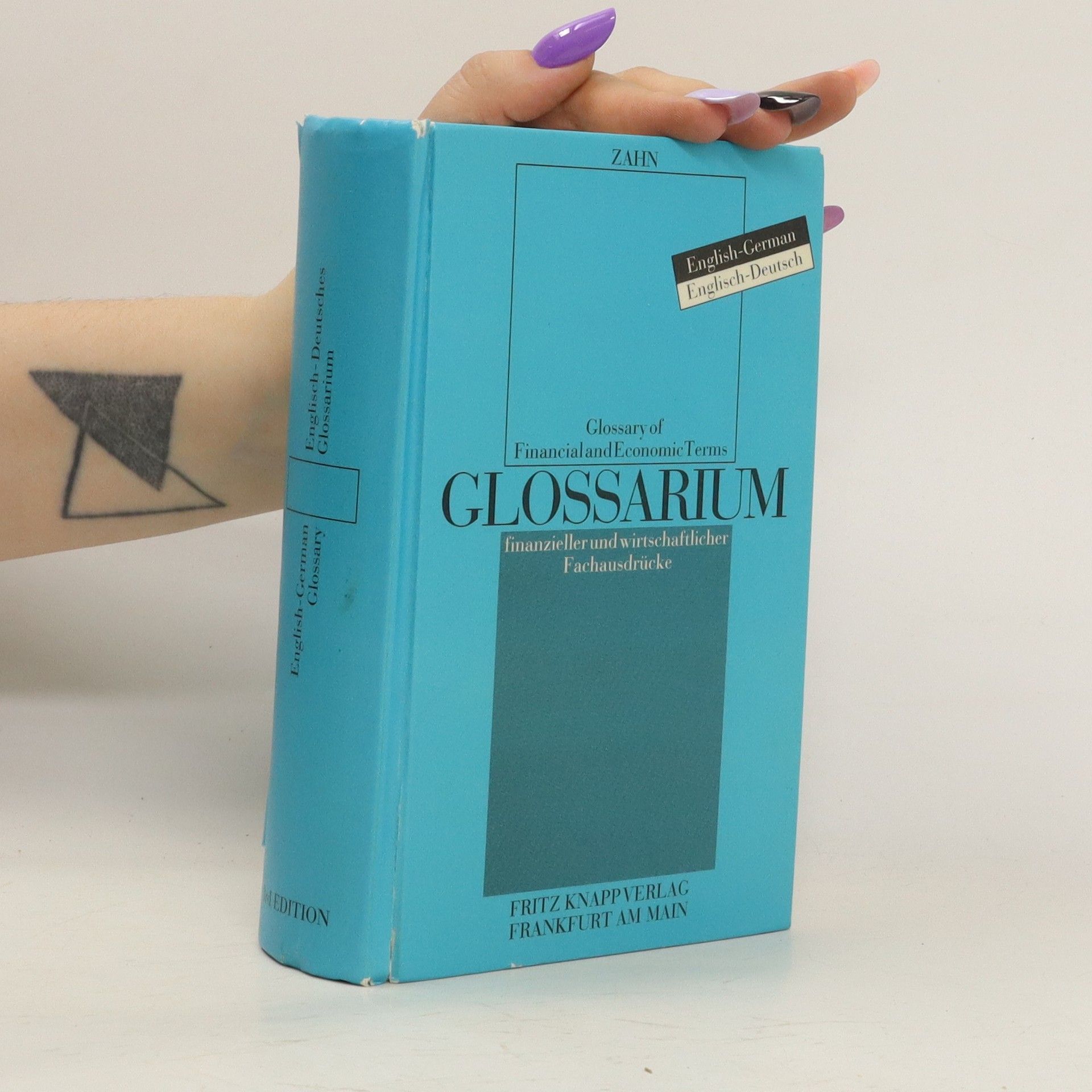Hans E. Zahn English-German glossary of financial and economic terms