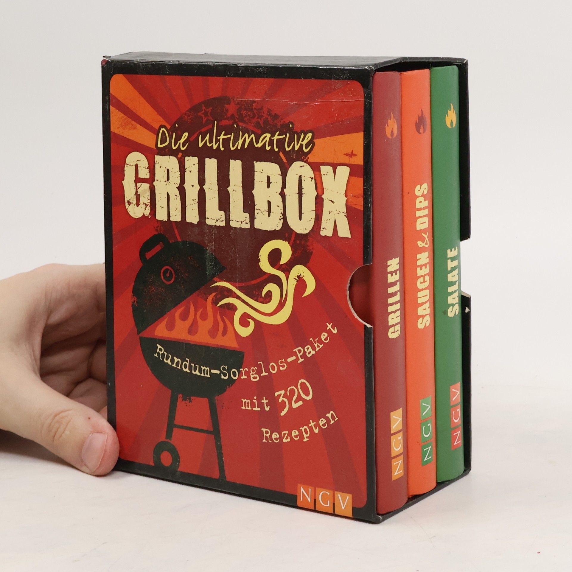 kolektiv Die ultimative Grillbox. Rundum-Sorglos-Paket mit 320 Rezepten. Grillen, Saucen & Dips, Salate