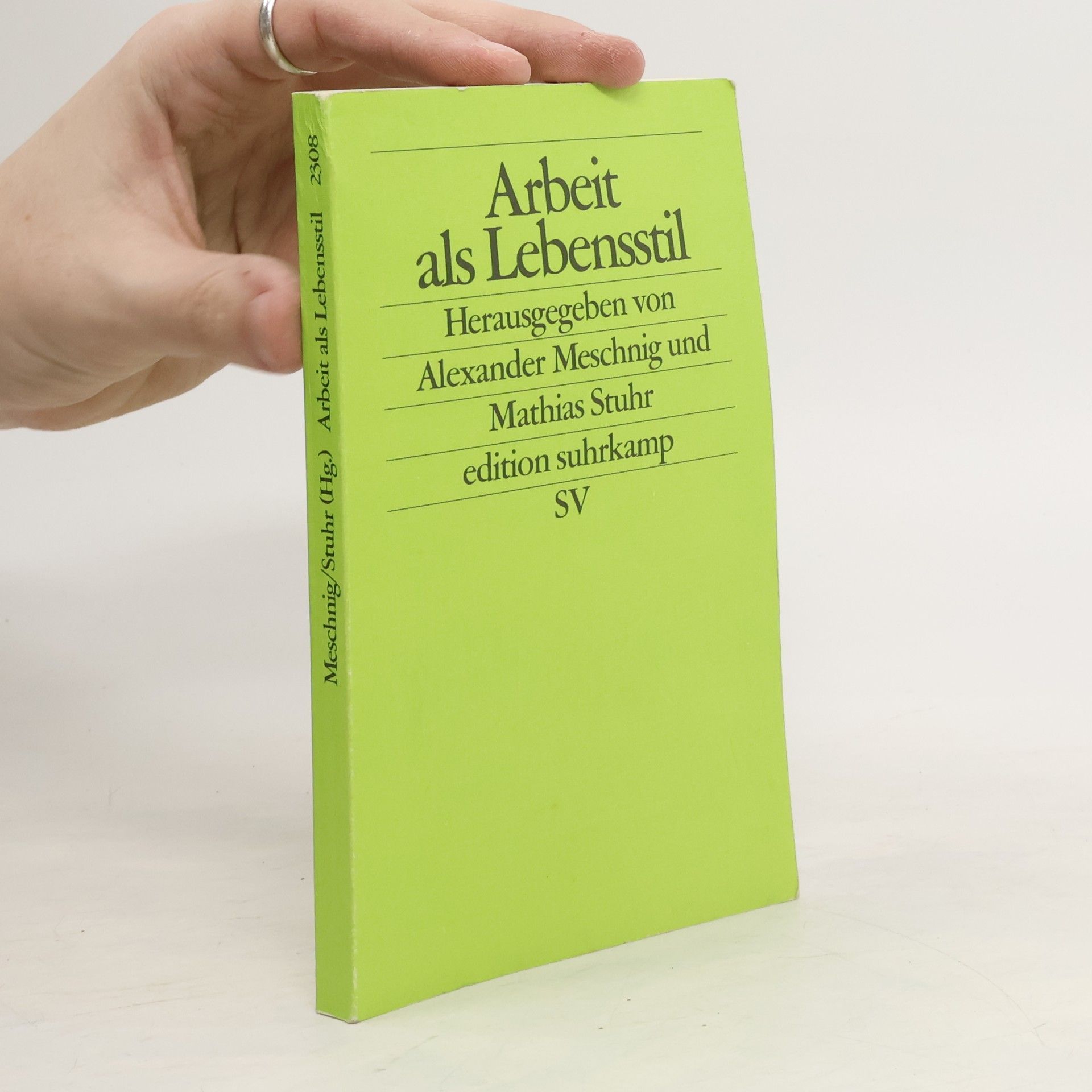 Alexander Meschnig Arbeit als Lebensstil