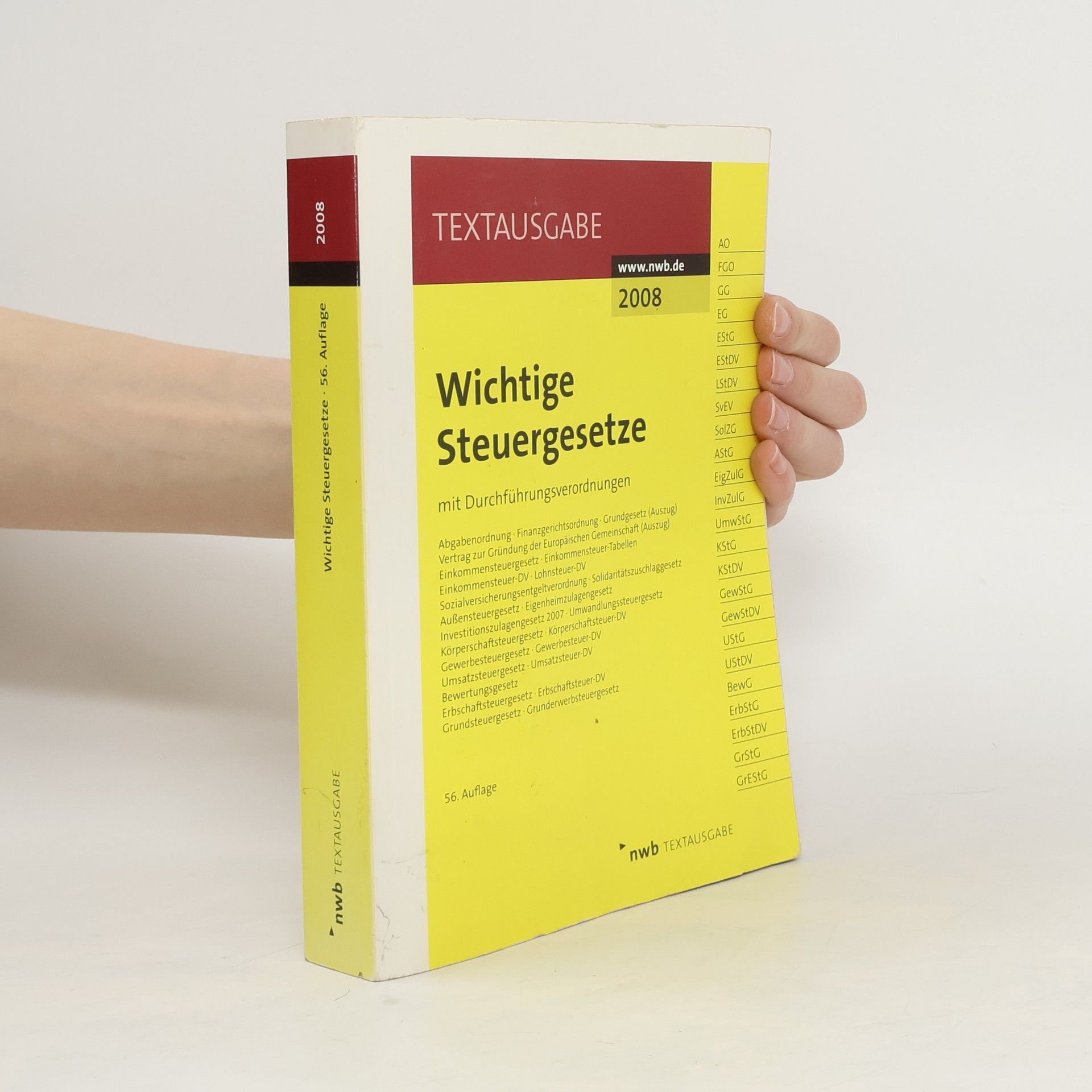 Auteurscollectief Wichtige Steuergesetze