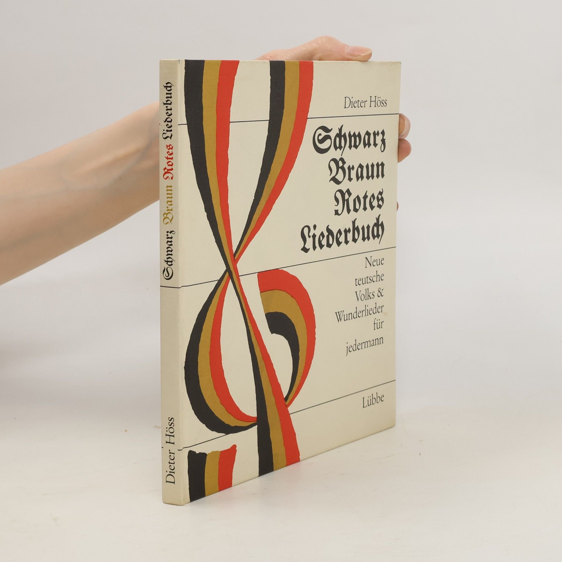 Dieter Höss Schwarz braun rotes Liederbuch