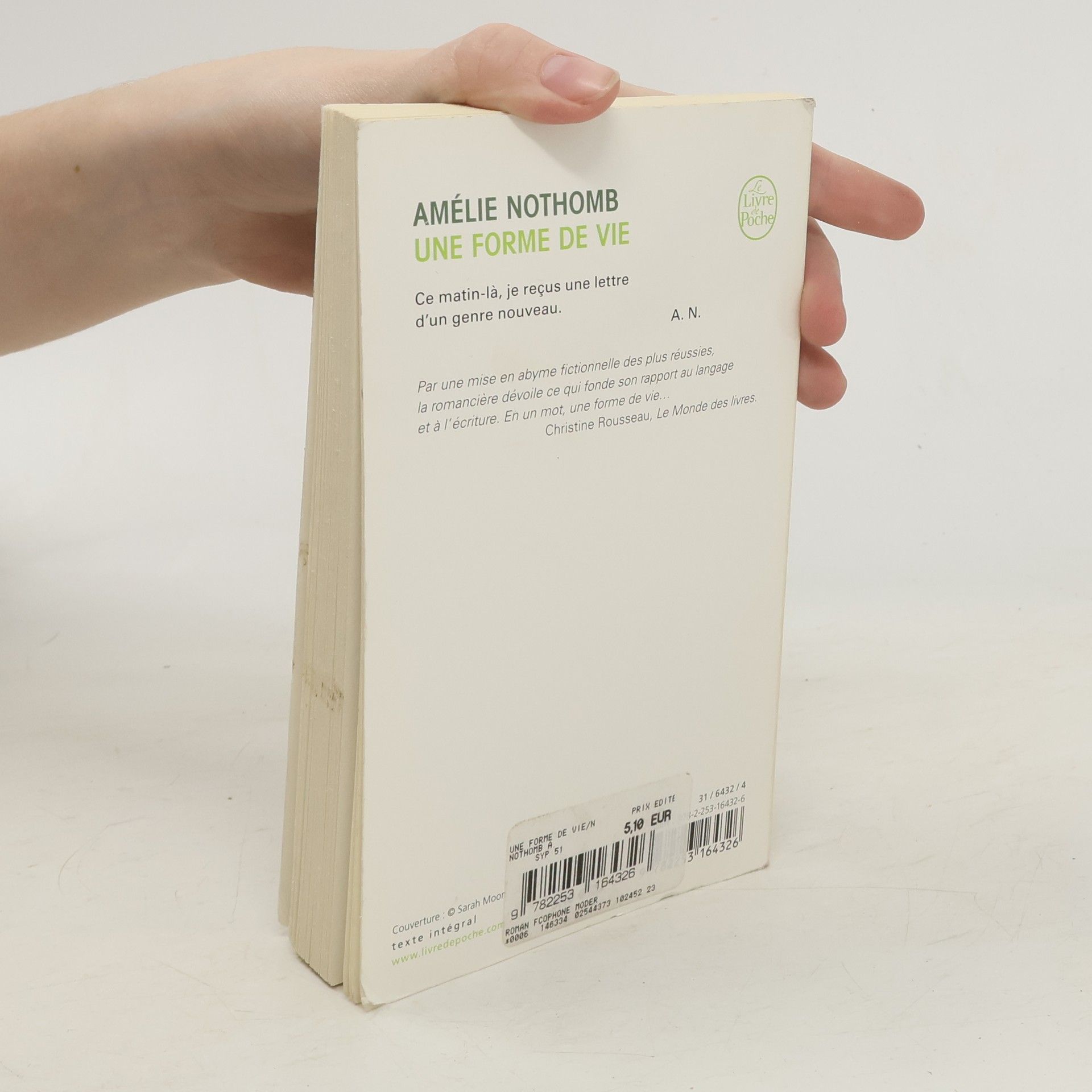 Amélie Nothomb Une forme de vie
