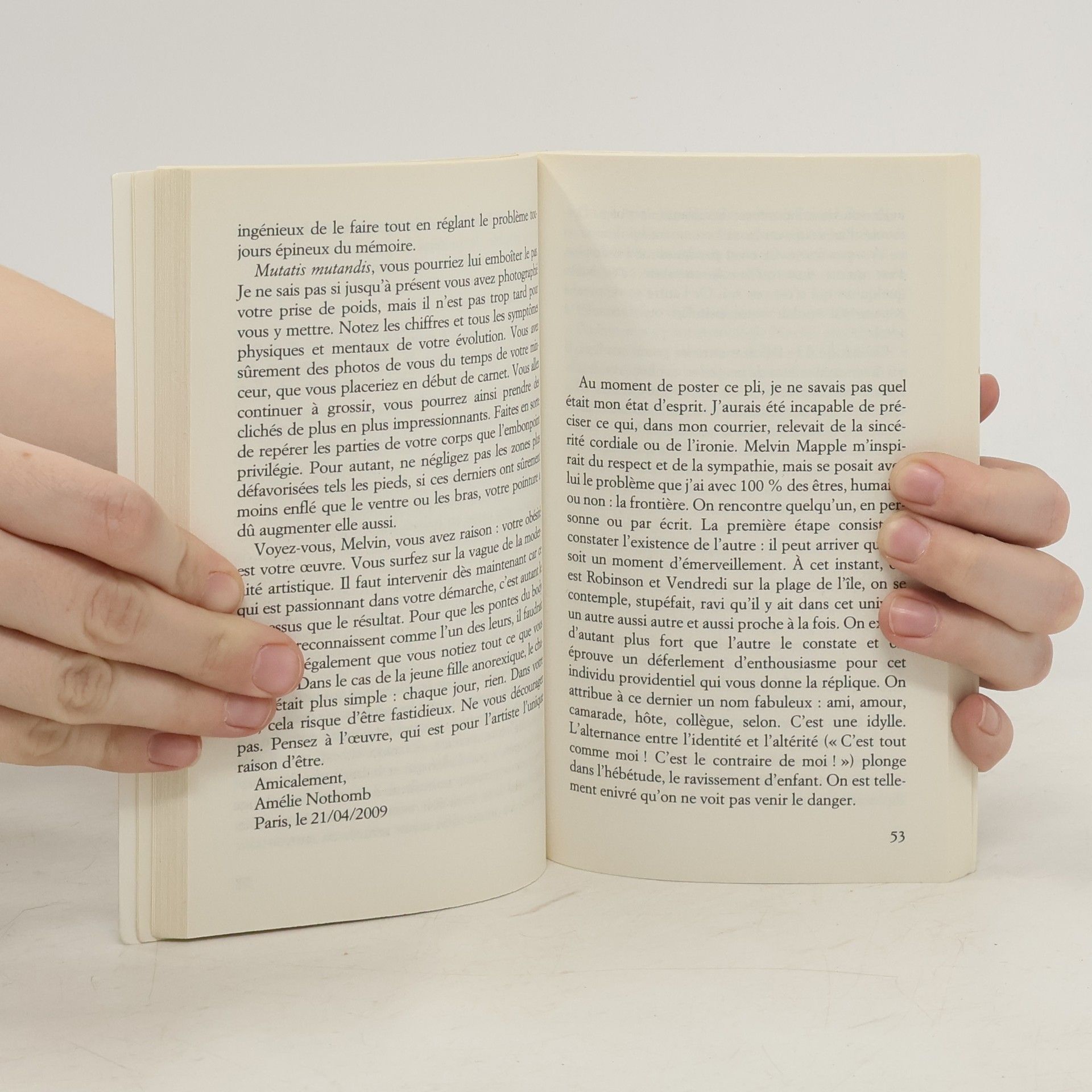 Amélie Nothomb Une forme de vie