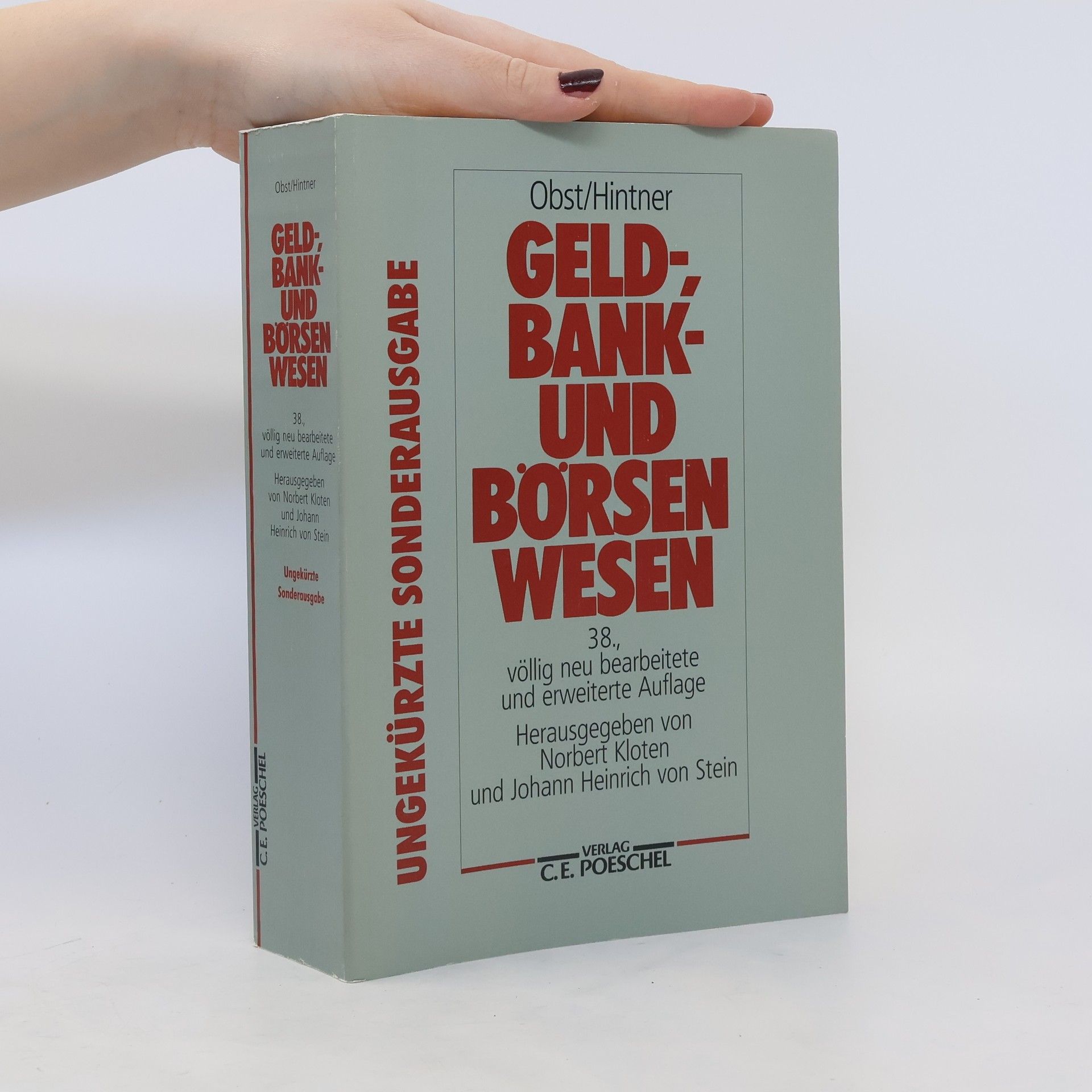 Georg Obst Geld-, Bank- und Börsenwesen