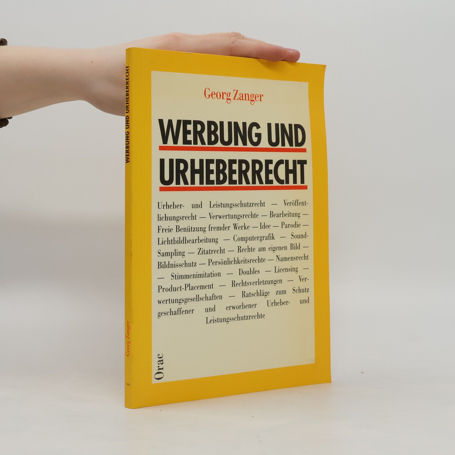 Georg Zanger Werbung und Urheberrecht