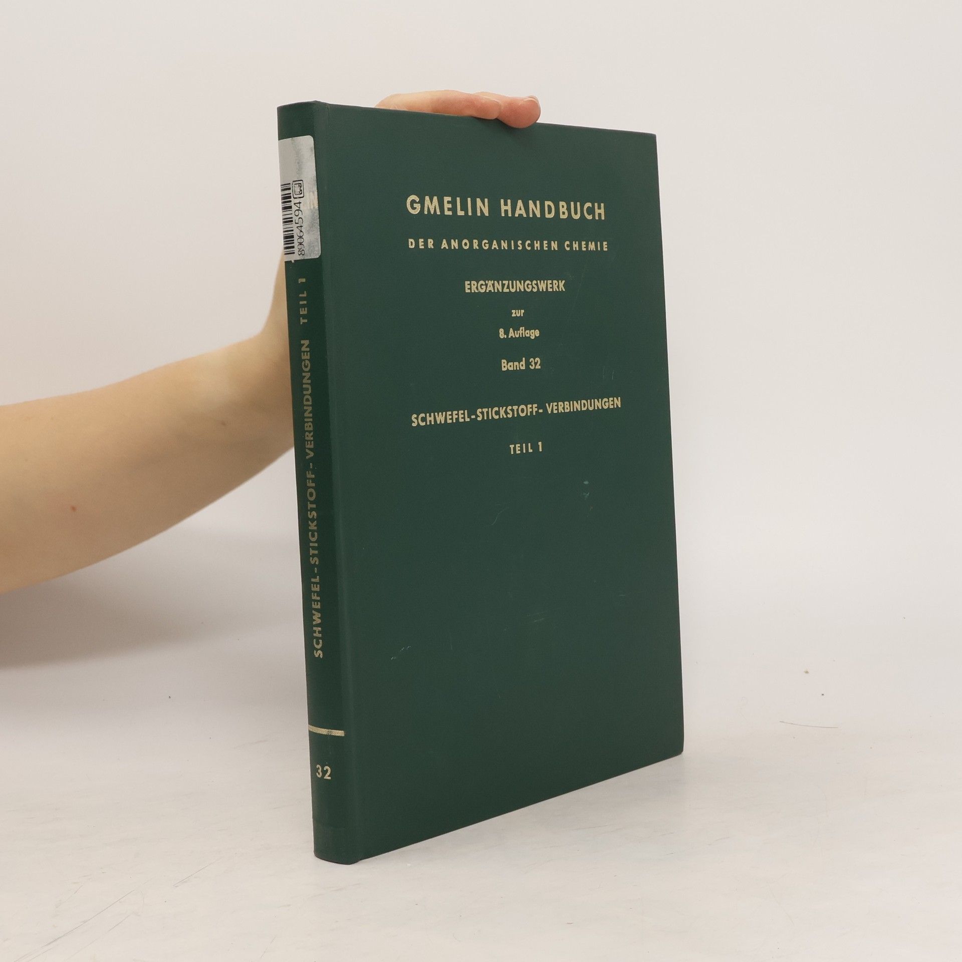 Collectif d'auteurs Gmelin Handbuch der anorganischen Chemie. Band 32