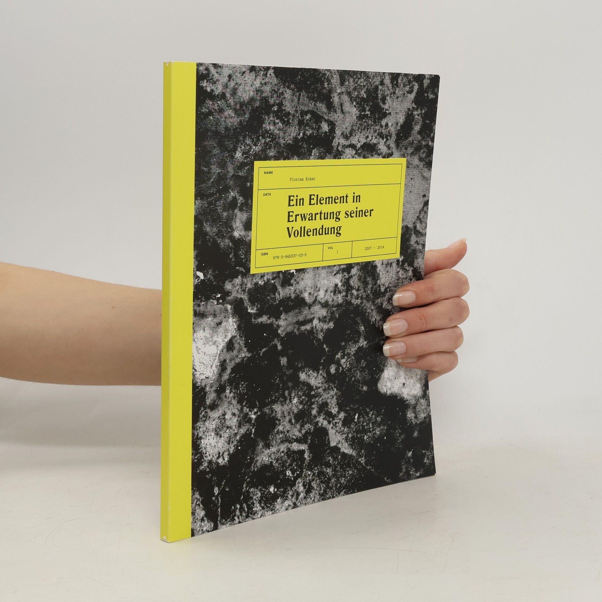 Florian Ecker Ein Element in Erwartung seiner Vollendung