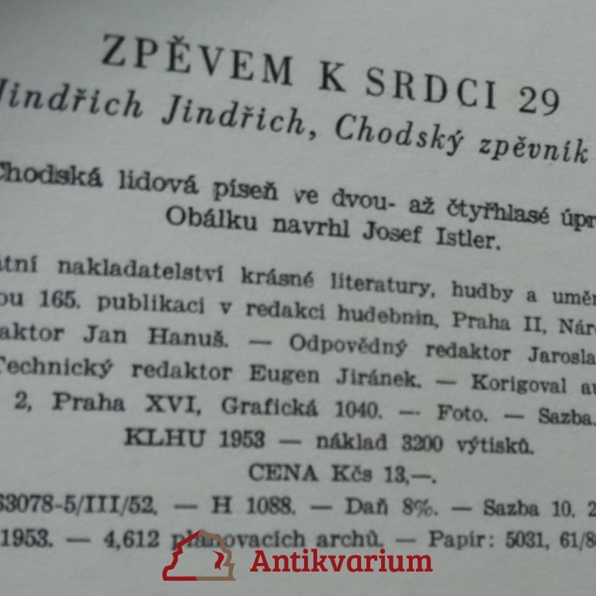 Jindřich Jindřich Chodský zpěvník VI