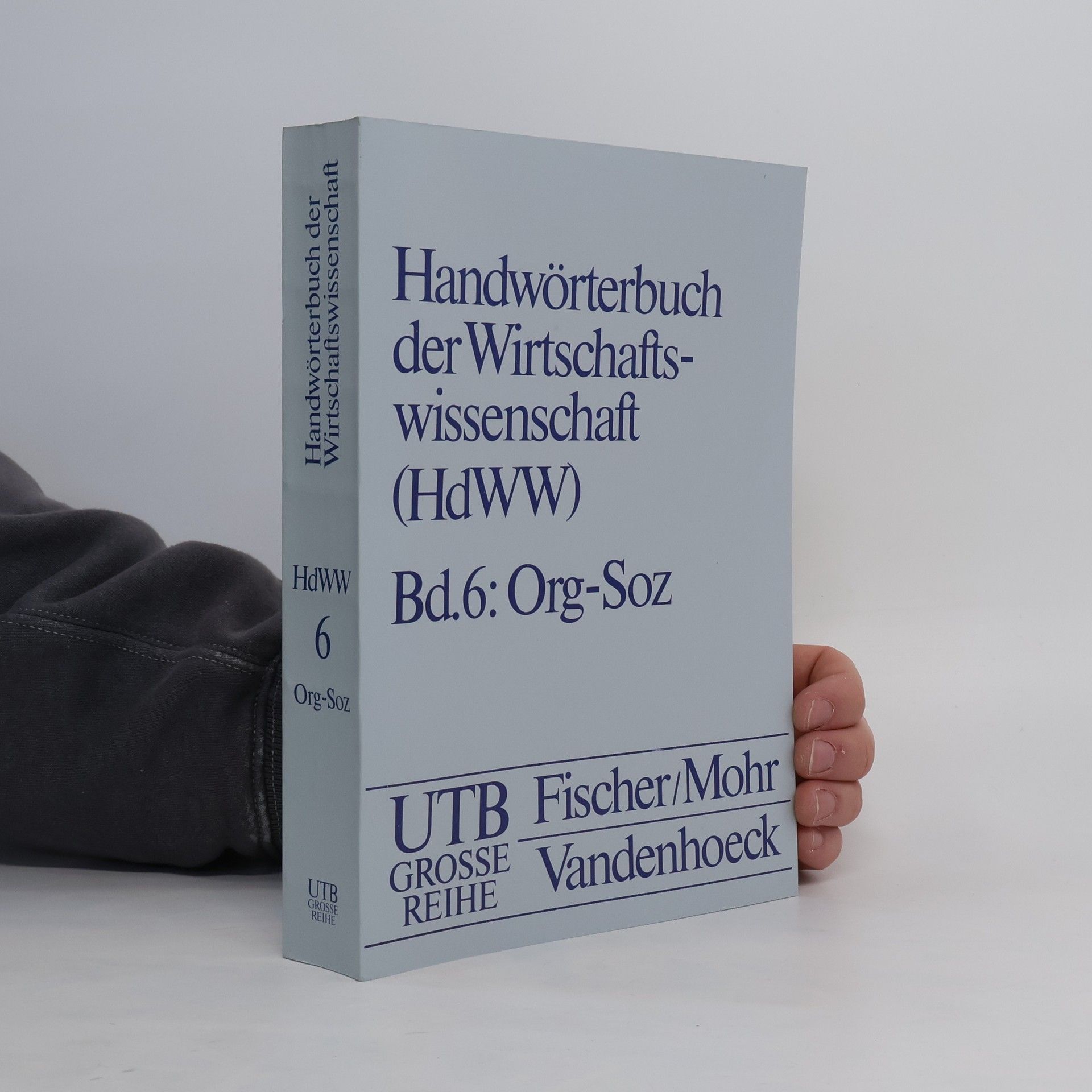 Kolektiv autorů Handwörterbuch der Wirtschaftswissenschaft 6: Org-Soz