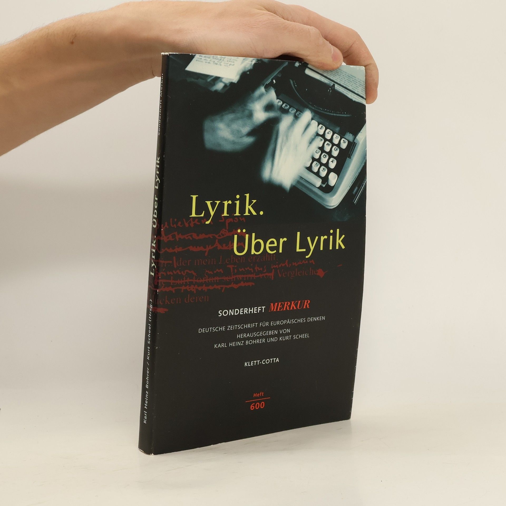Karl Heinz Bohrer Lyrik. Über Lyrik