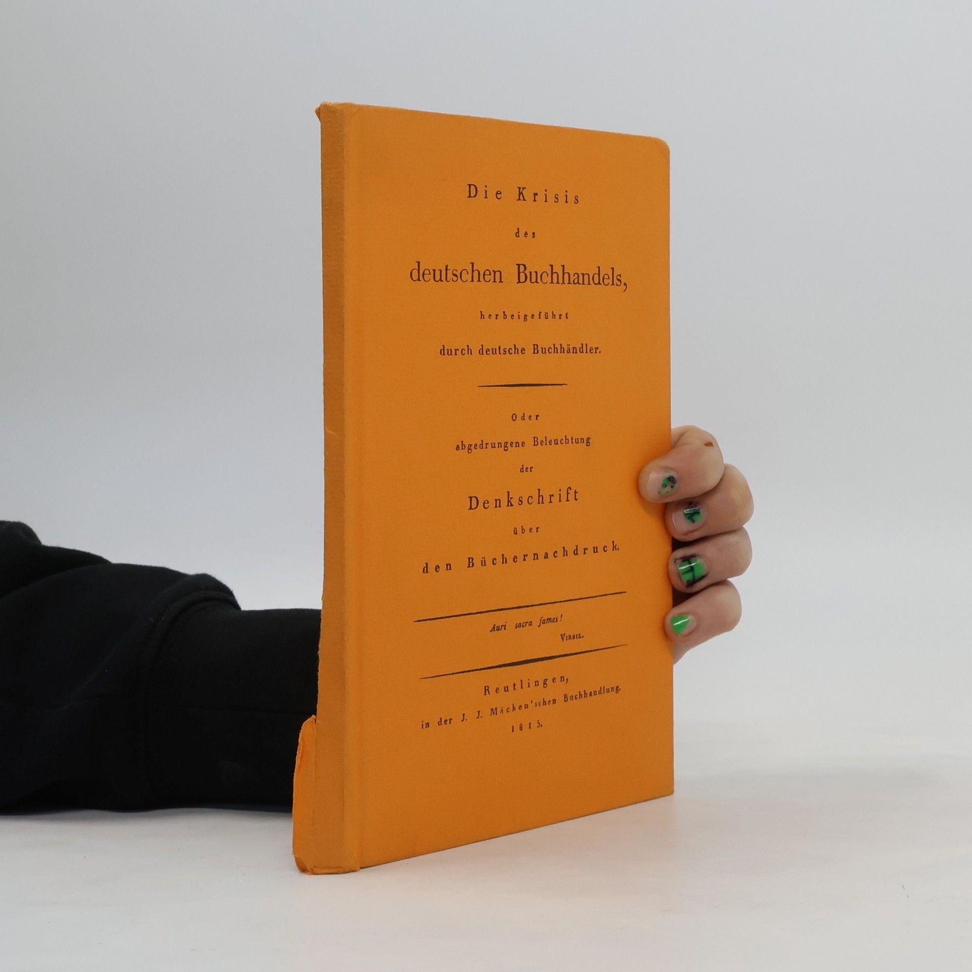 Autorenkollektiv Die Krisis des deutschen Buchhandels