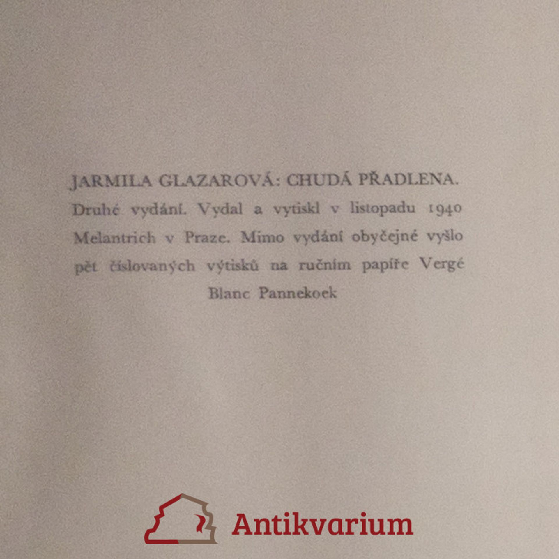 Jarmila Glazarová Chudá přadlena