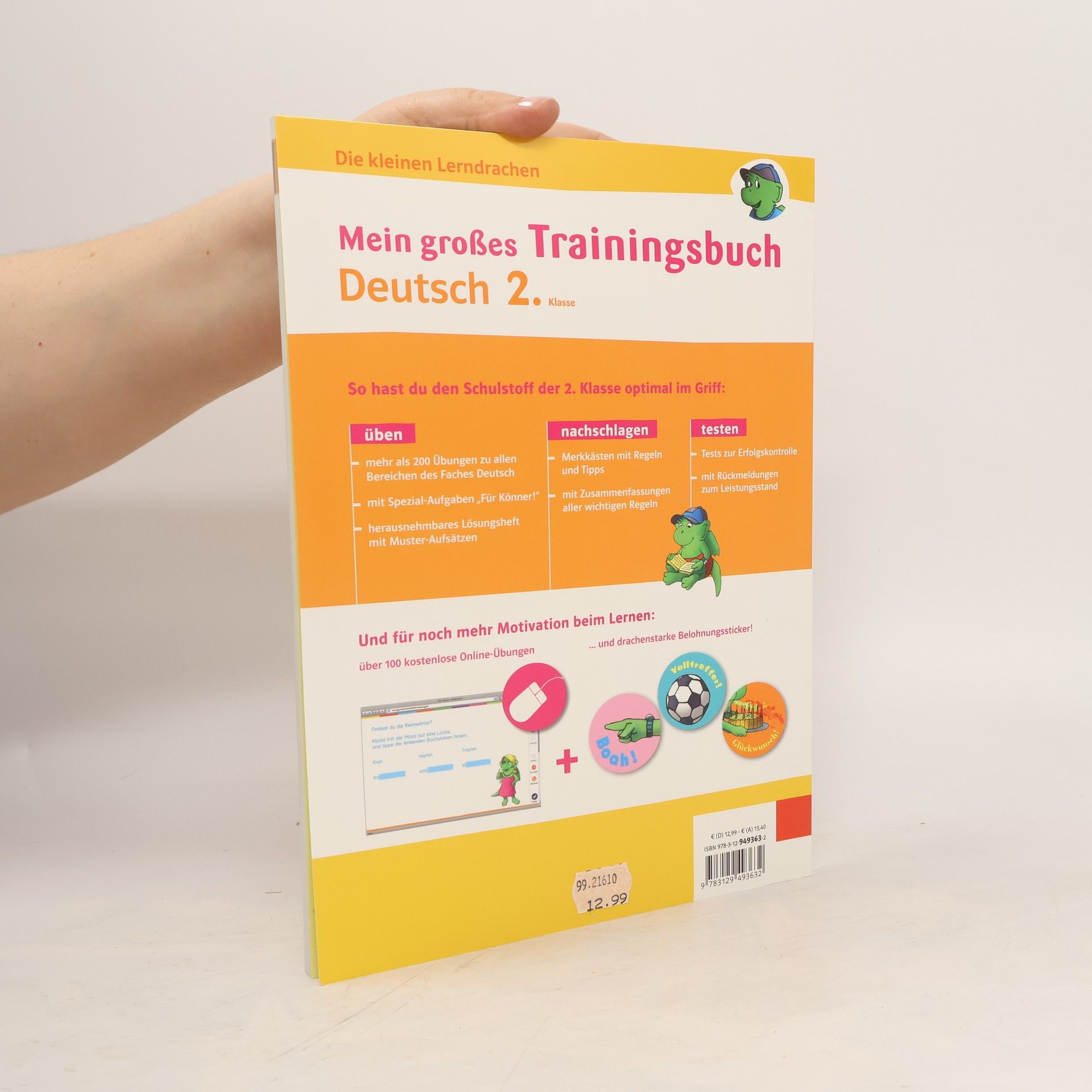 Klett Lerntraining Mein großes Trainingsbuch Deutsch 2. Klasse