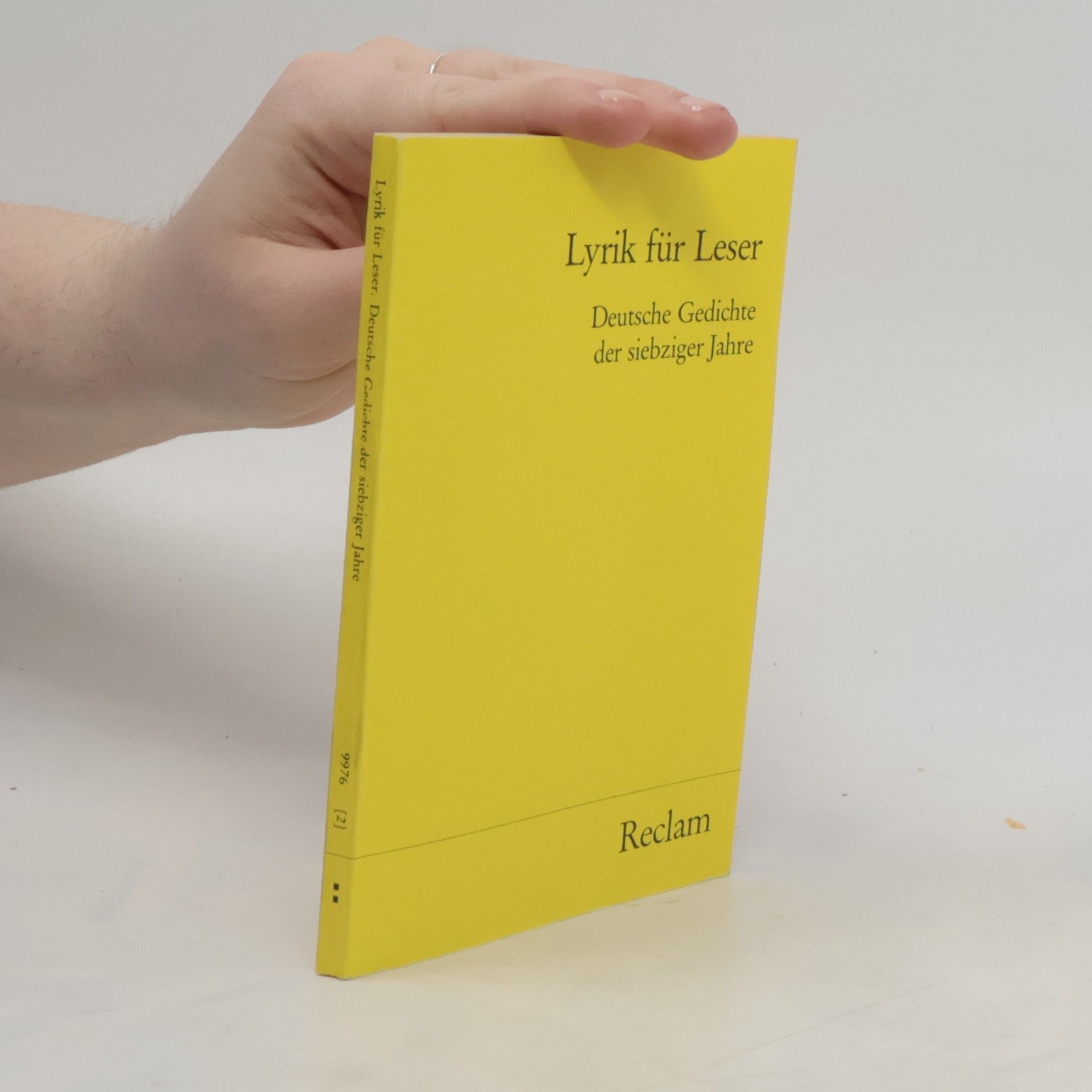 Volker Hage Lyrik für Leser