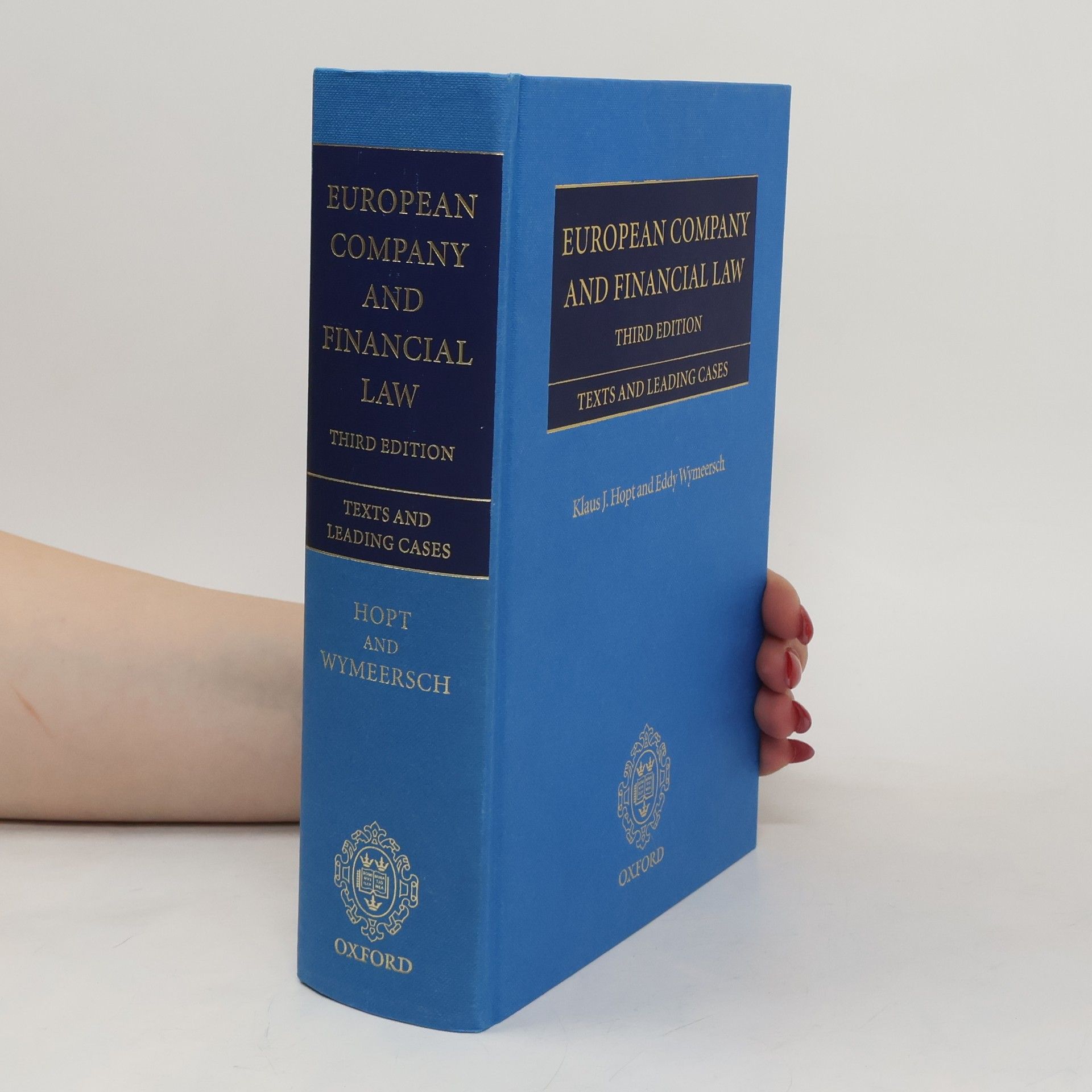 Klaus J. Hopt European Company and Financial Law