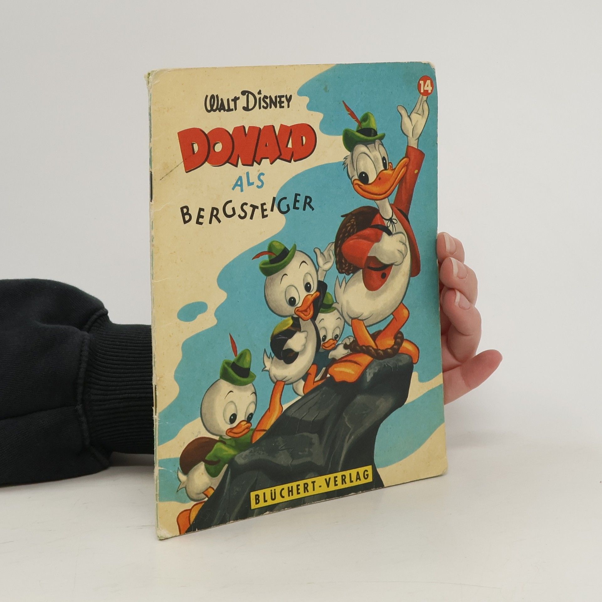 Walt Disney Donald als Bergsteiger