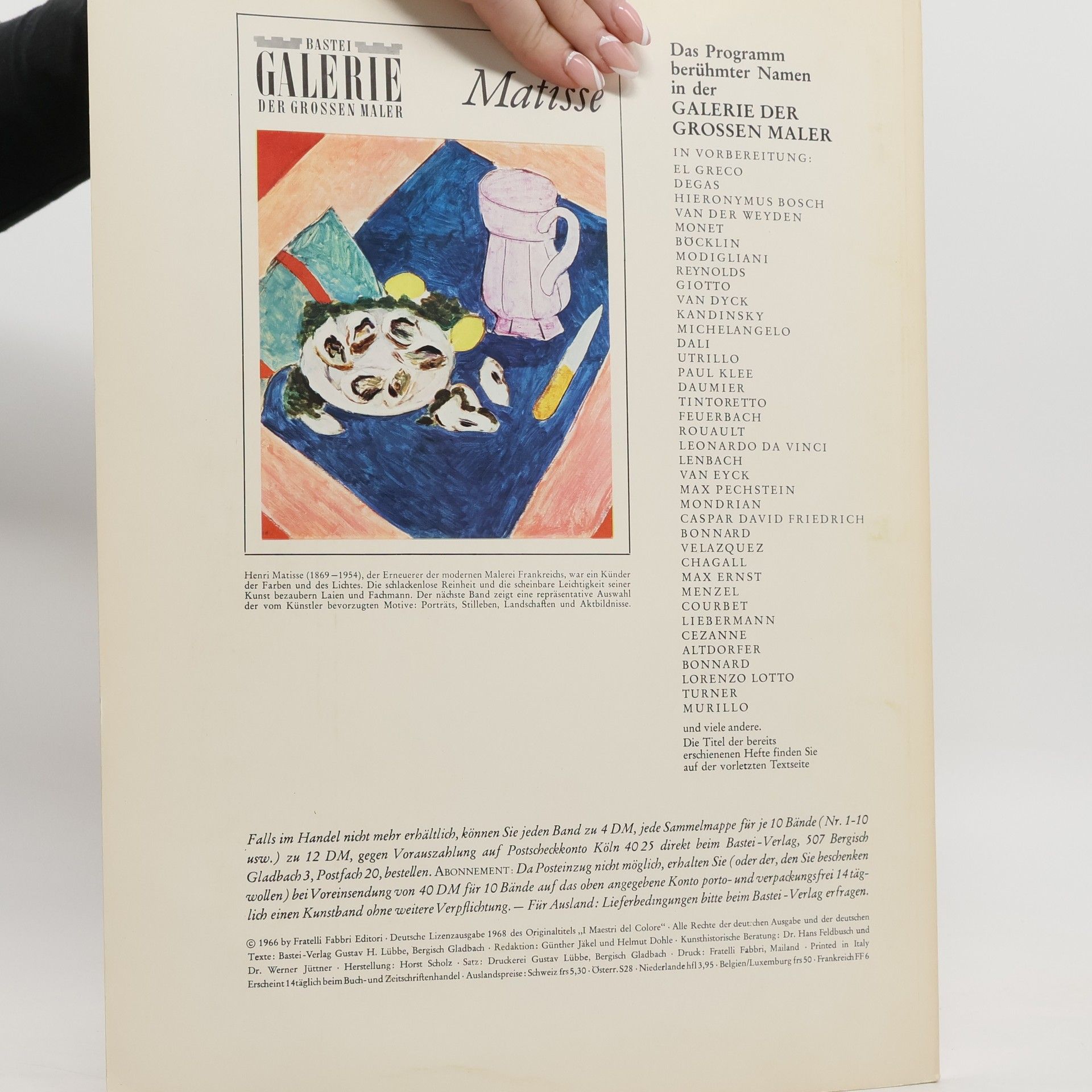 Autorenkollektiv Bastei Galerie der grossen Maler. Tiepolo