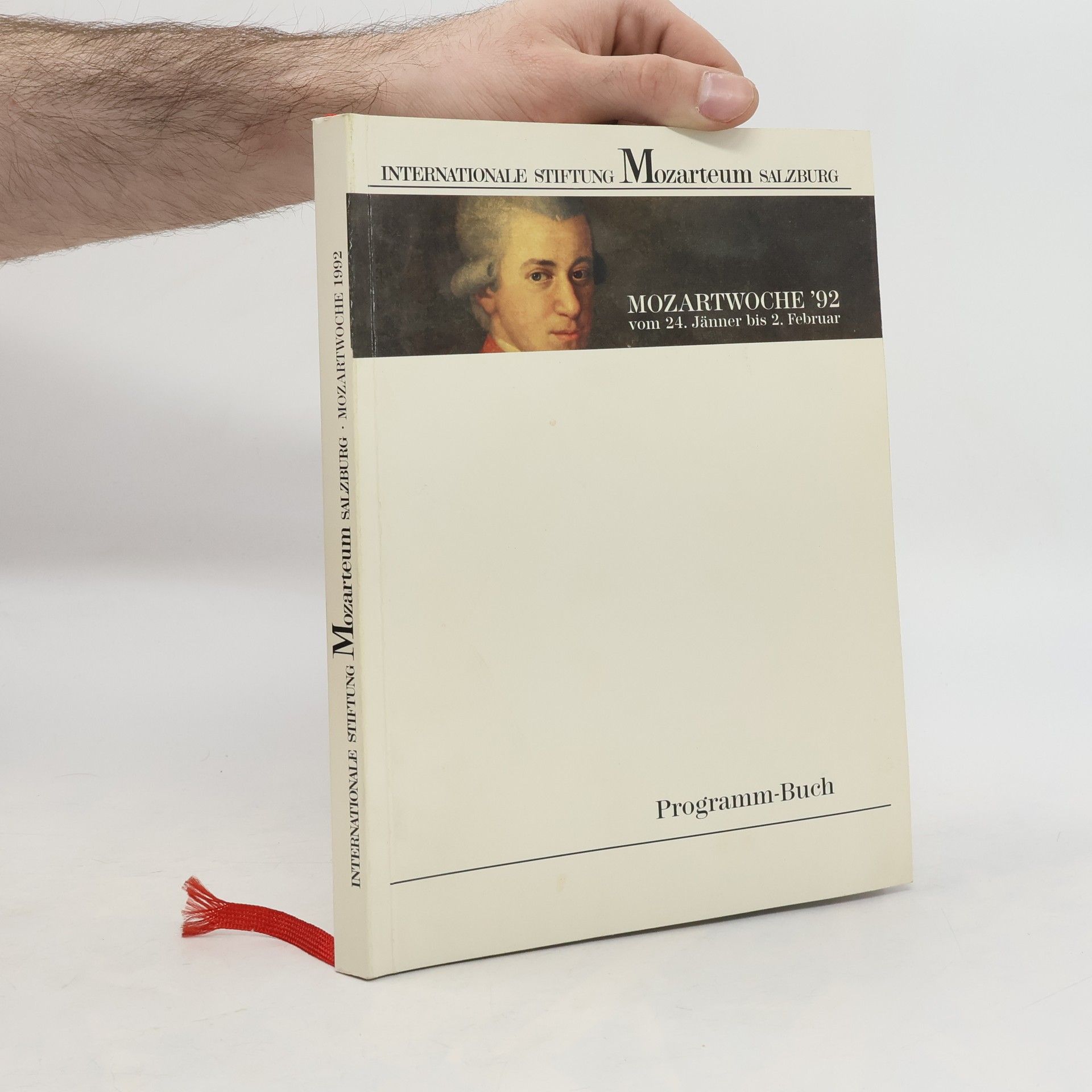 Collectif d'auteurs Mozartwoche 1992 Programm-Buch