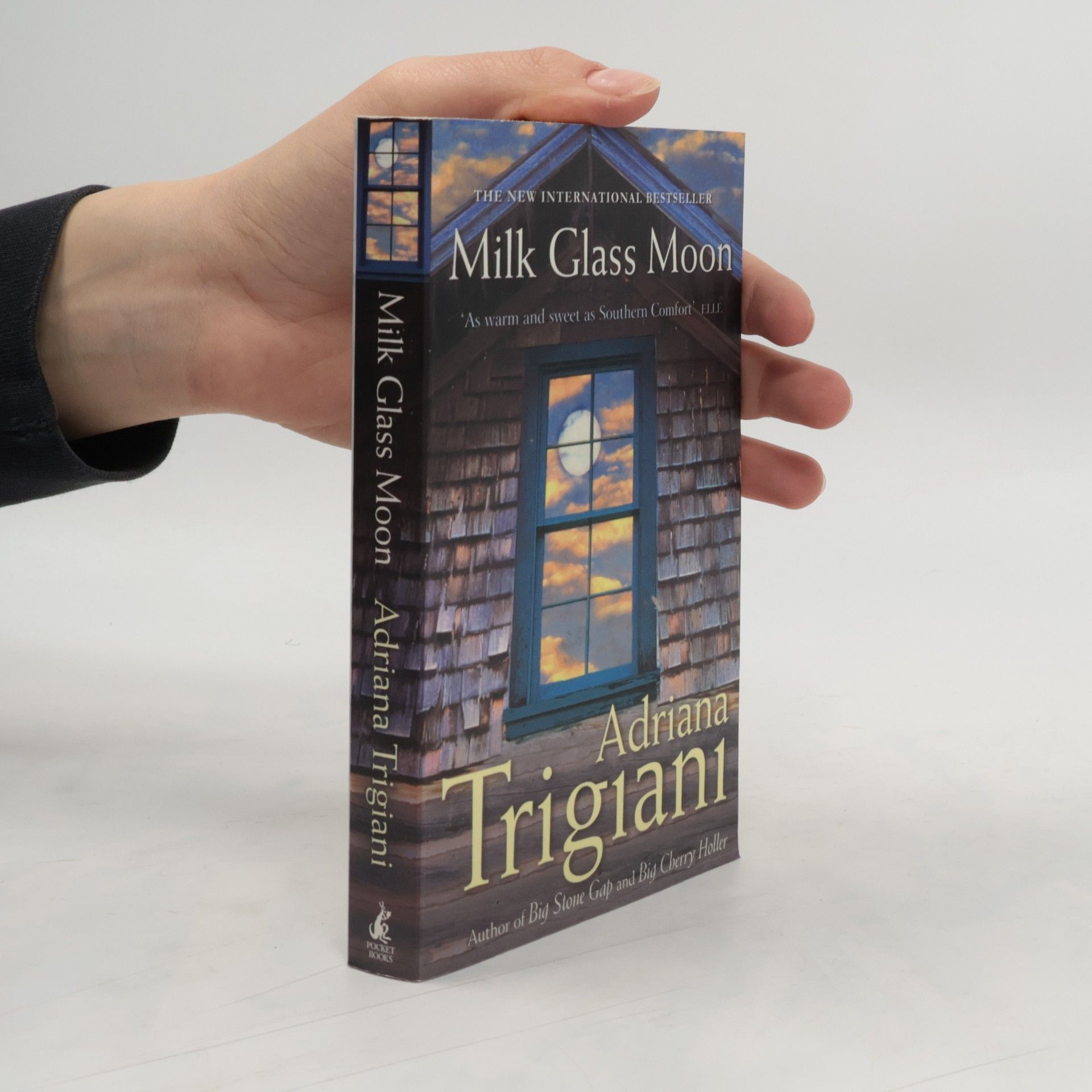 Adriana Trigiani Milk Glass Moon