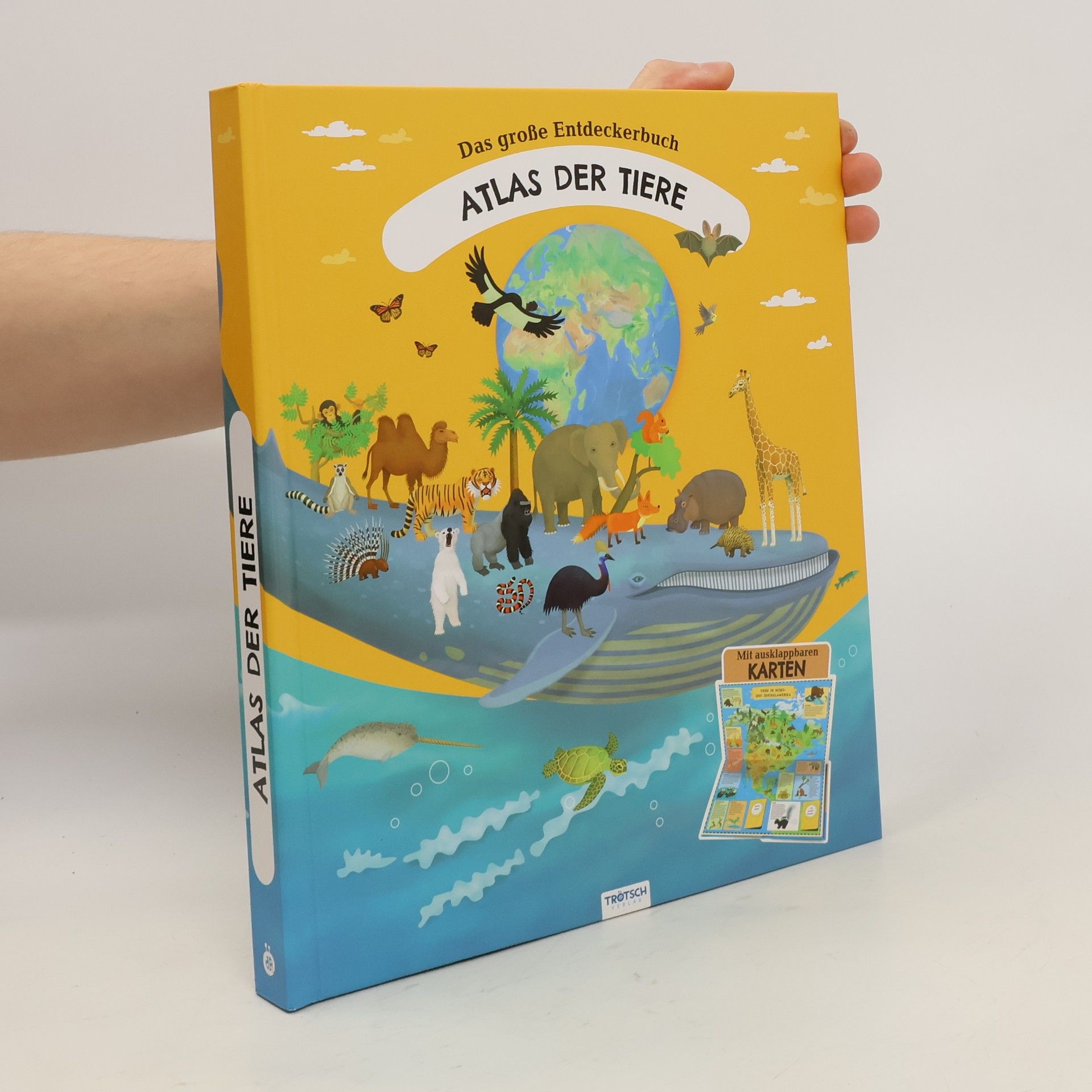 Collective Trötsch Kinderatlas Das große Entdeckerbuch Atlas der Tiere. Beschäftigungsbuch Entdeckerbuch Vorlesebuch Lernbuch