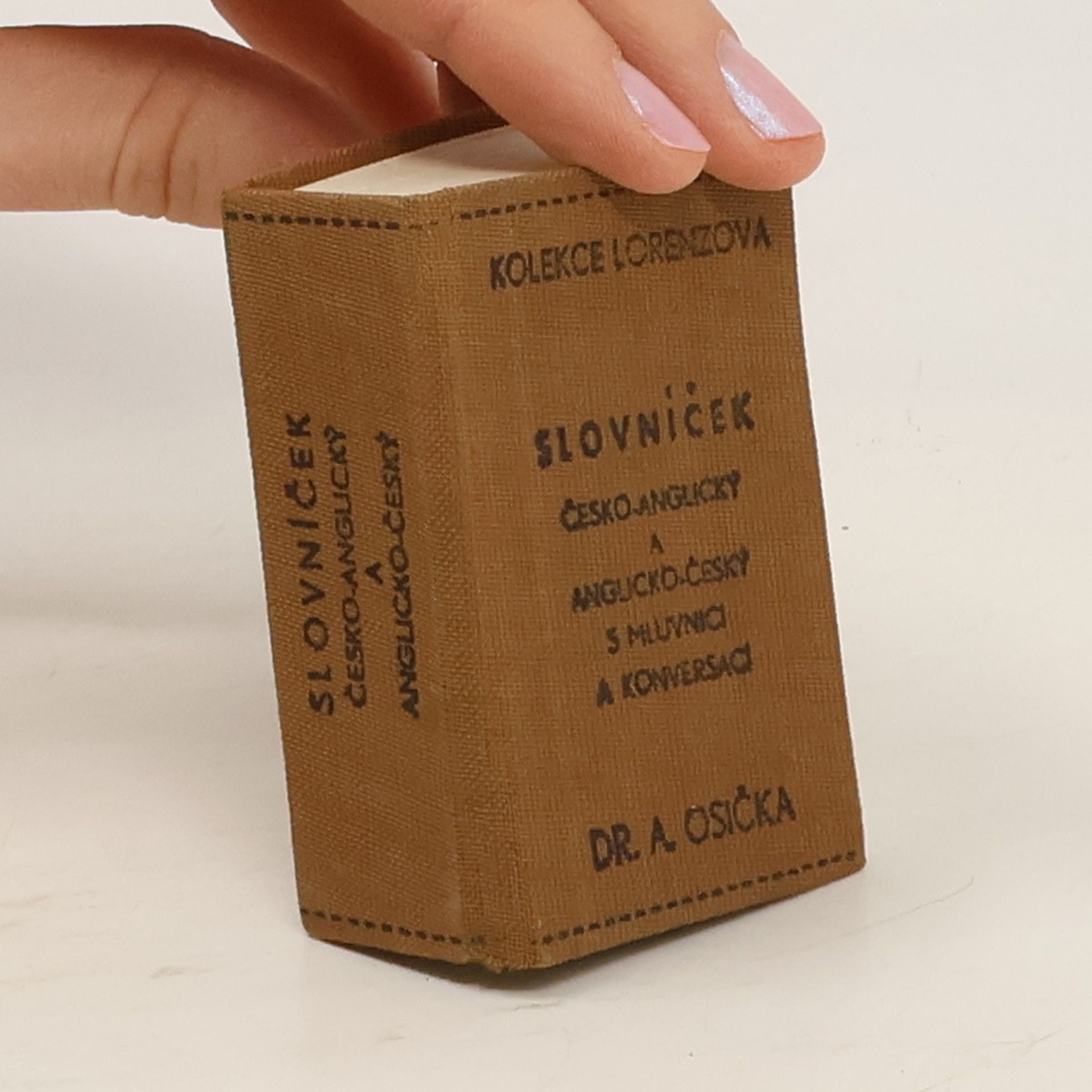 A. Osička Slovníček česko-anglický a anglicko-český