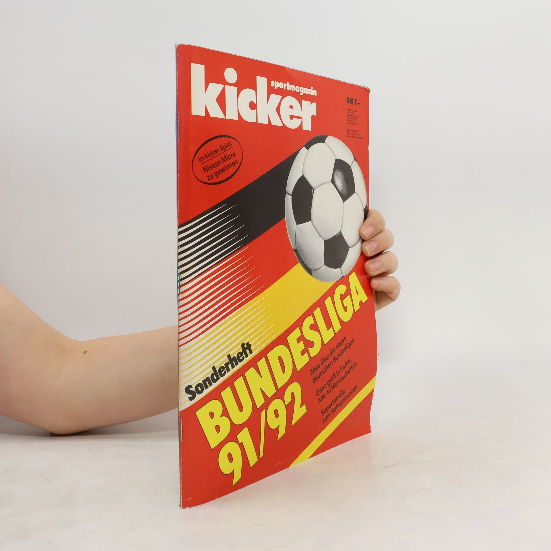 AA.VV. Kicker sportmagazin. Sonderheft Bundesliga 91/92