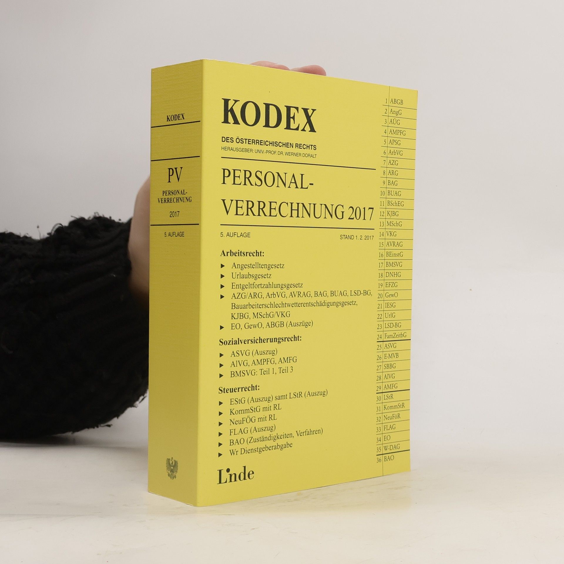 Josef Hofbauer KODEX Personalverrechnung 2017
