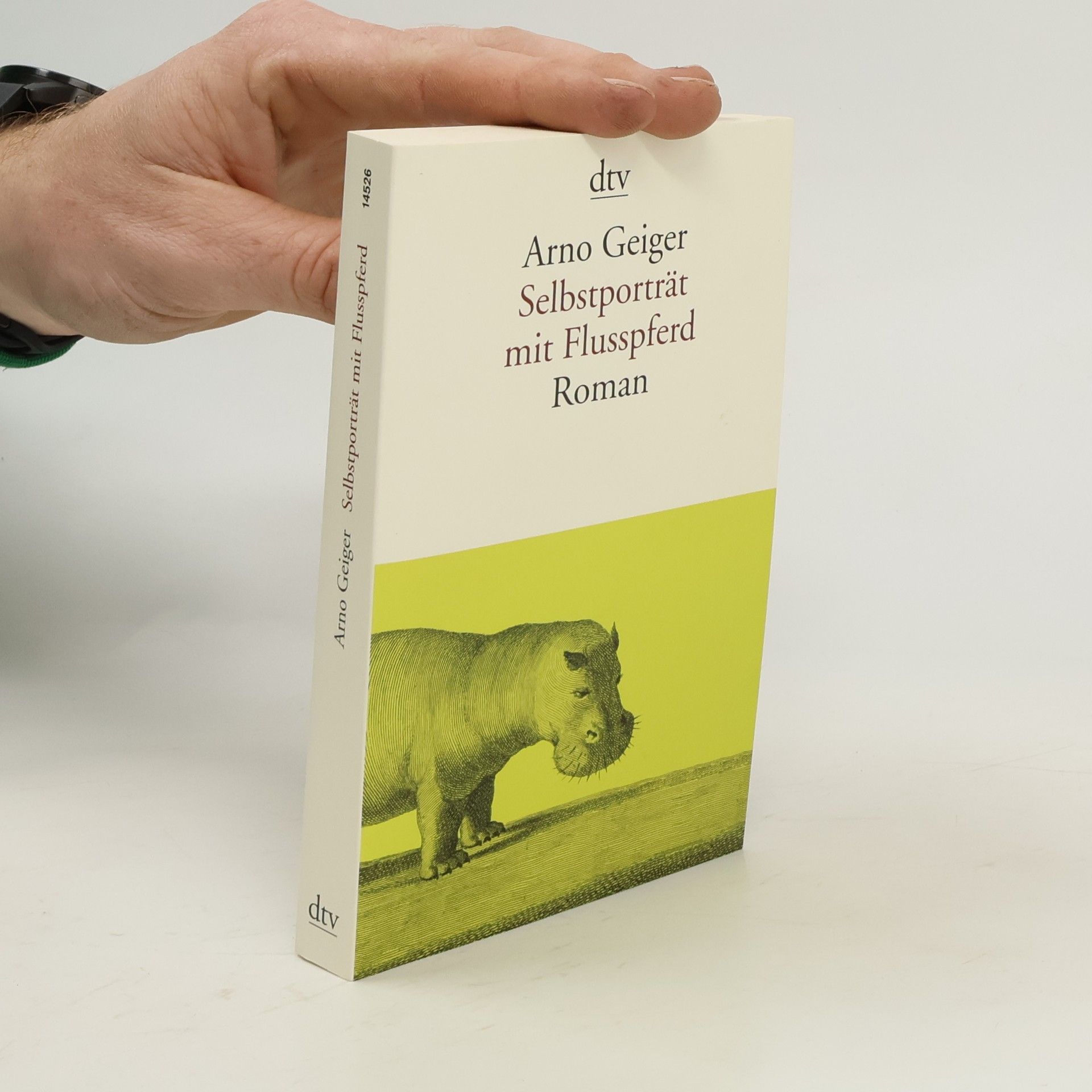 Arno Geiger Selbstporträt mit Flusspferd