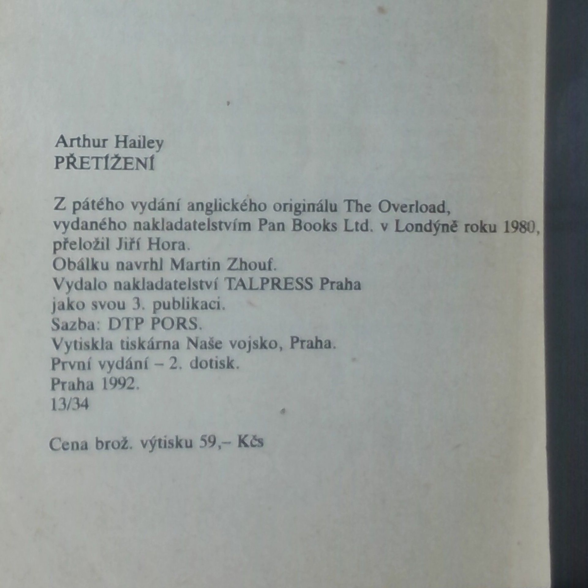 Arthur Hailey Přetížení