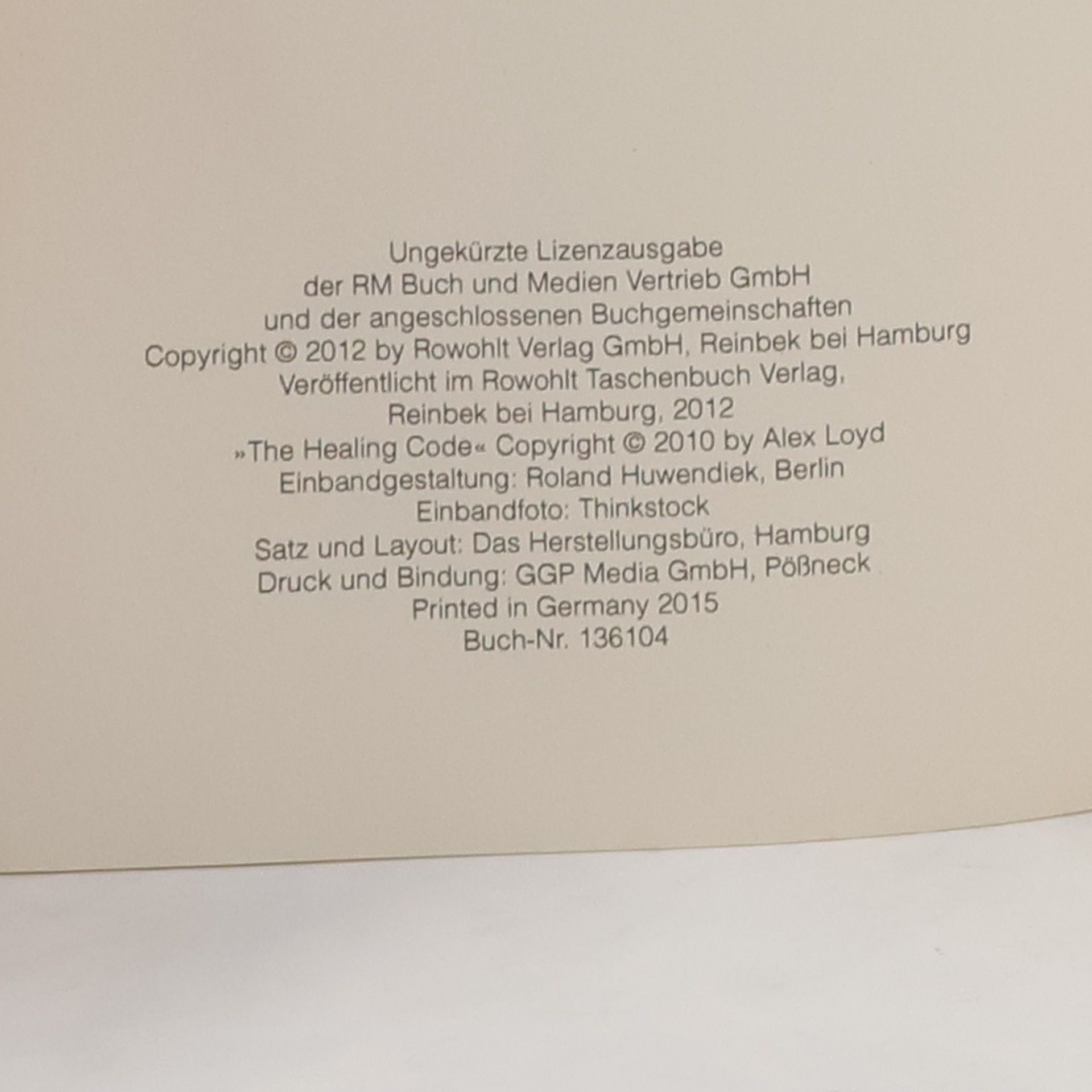 Alexander Loyd Der Healing Code