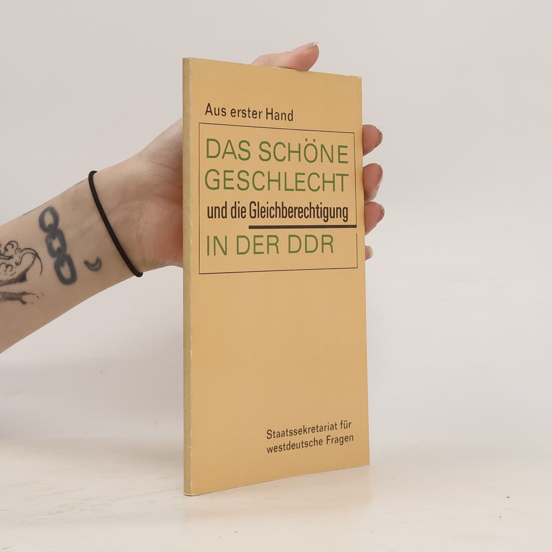 Brigitte Boeck Das schöne Geschlecht und die Gleichberechtigung in der DDR