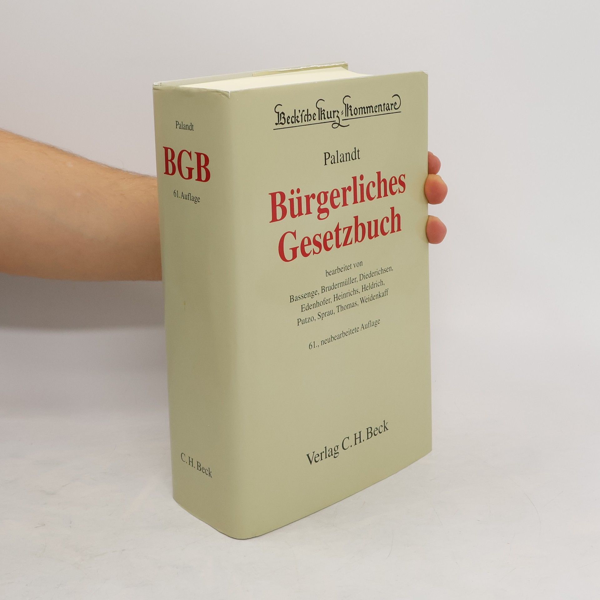 Otto Palandt Bürgerliches Gesetzbuch