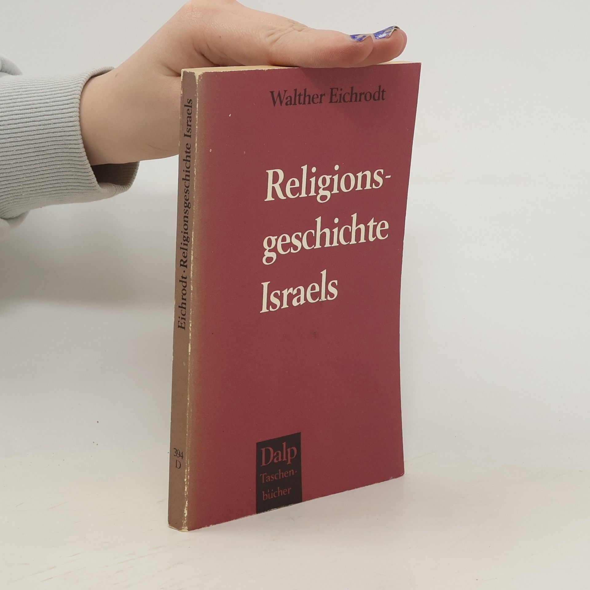 Walther Eichrodt Religionsgeschichte Israels