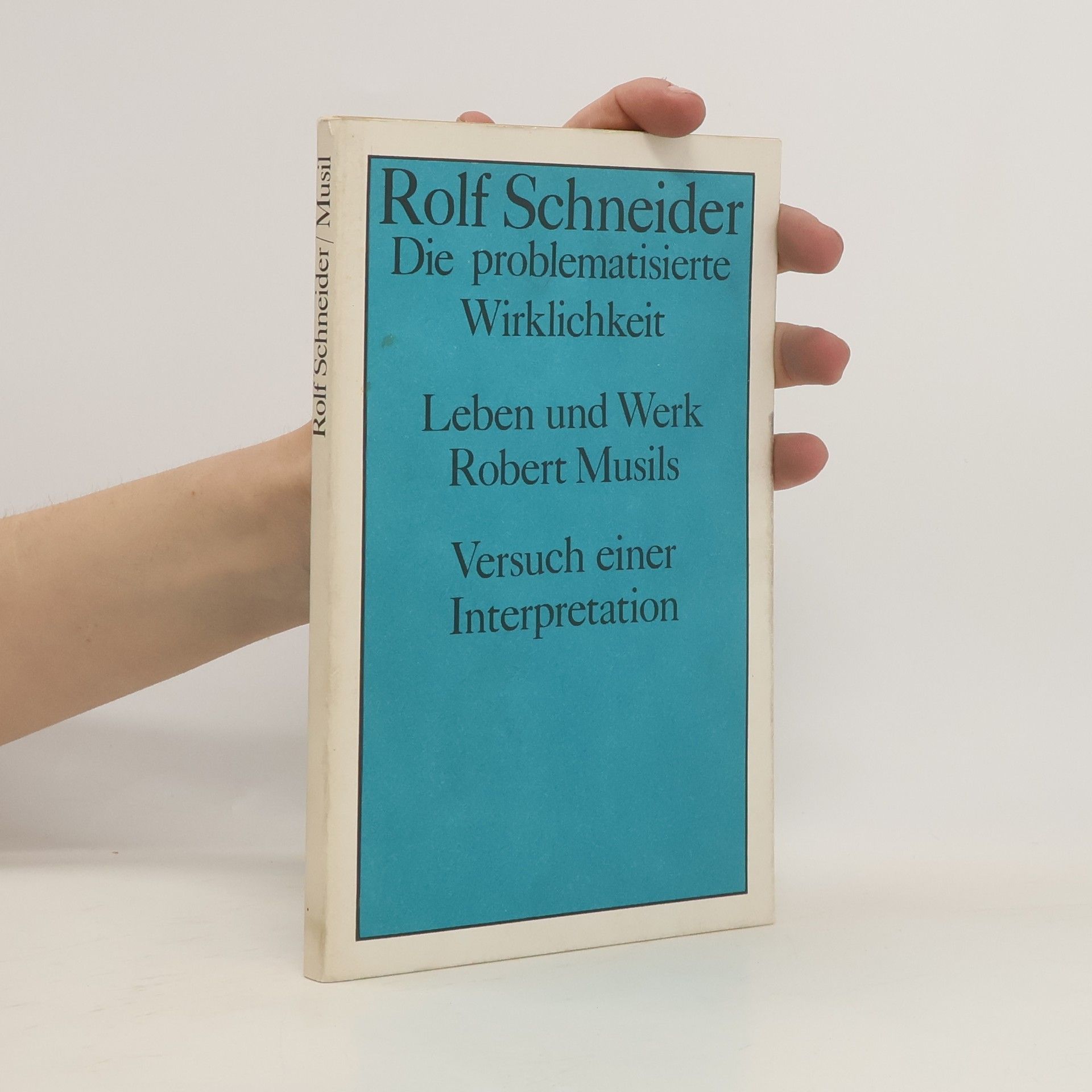 Rolf Schneider Die problematisierte Wirklichkeit