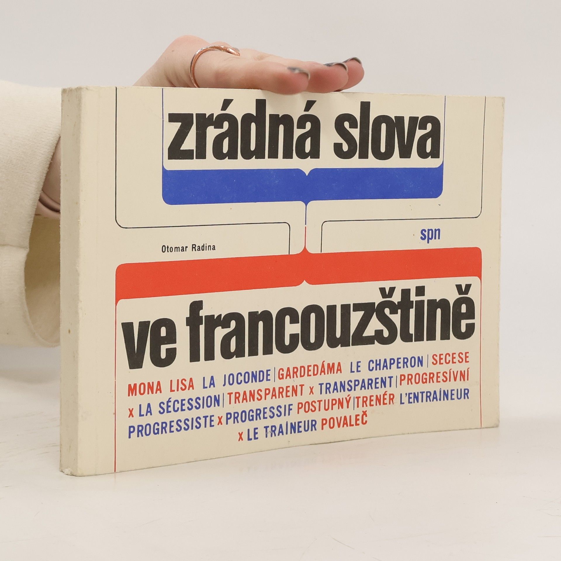 Otomar Radina Zrádná slova ve francouzštině